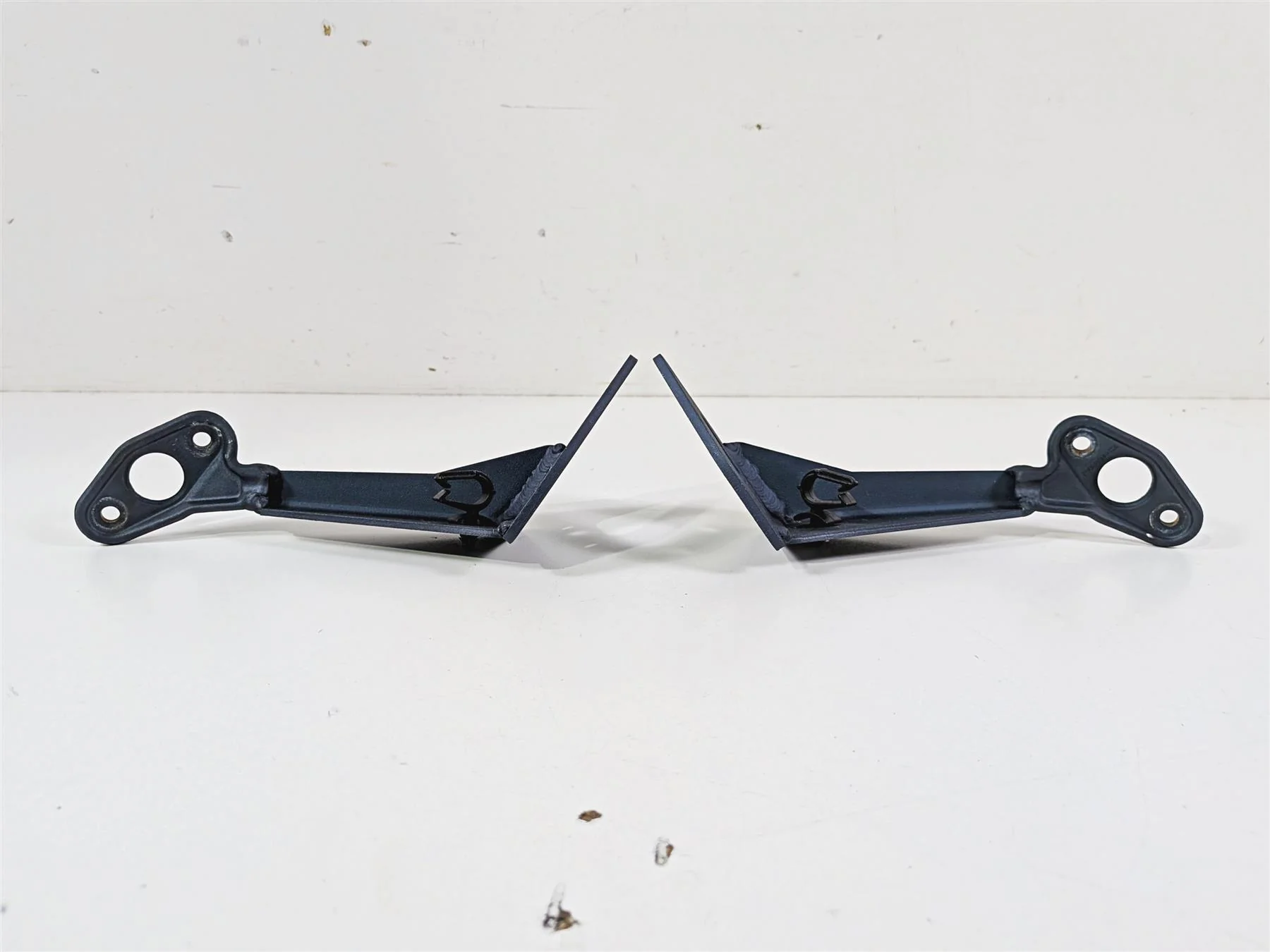2008 Aprilia RSVR 1000 Factory Mirror Support Holder Mounts AP8134766 AP8146506 - Image 2