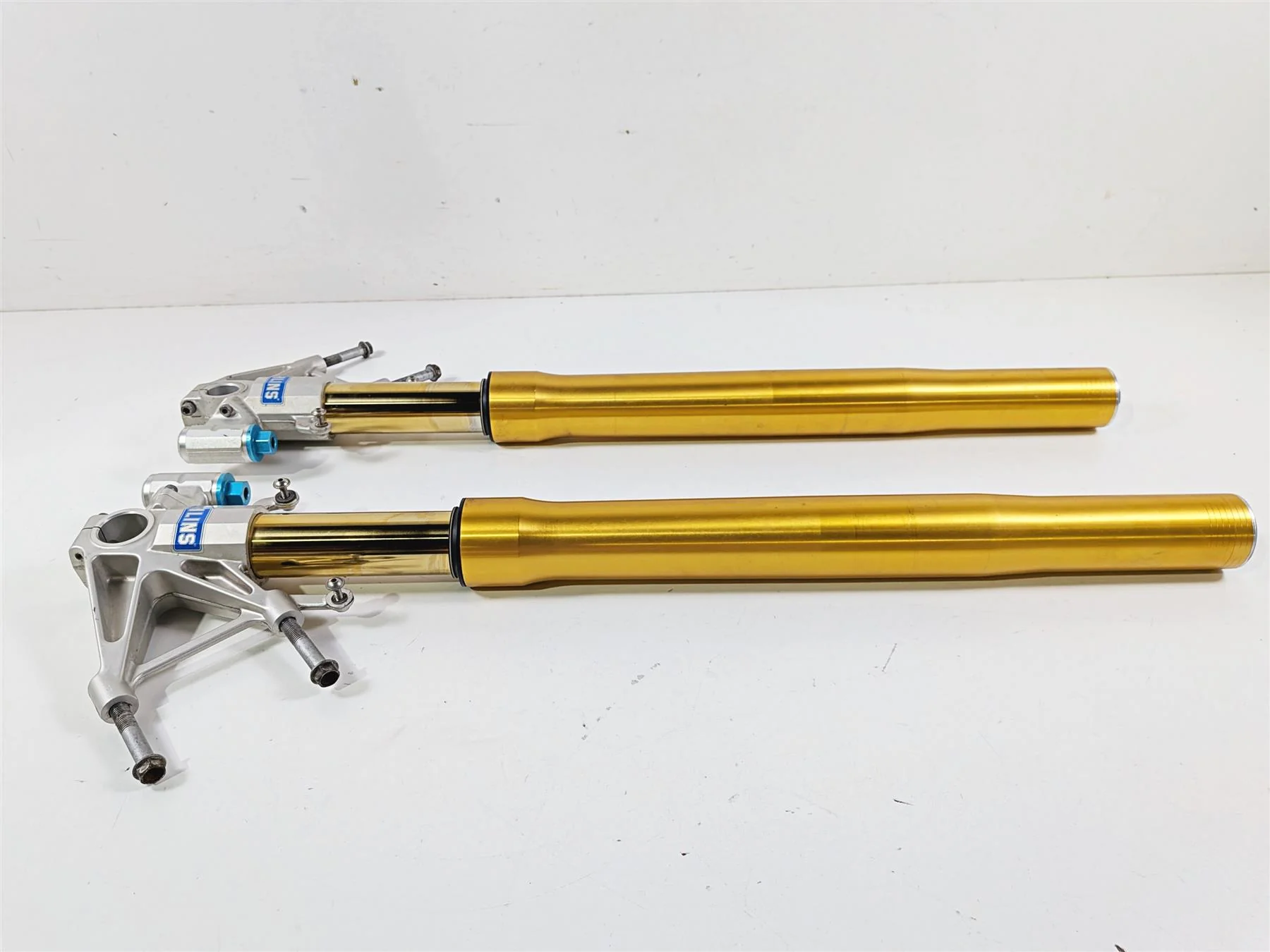 2008 Aprilia RSVR 1000 Factory Ohlins Front Fork Leg Set AP8163062 AP8163063 - Image 2