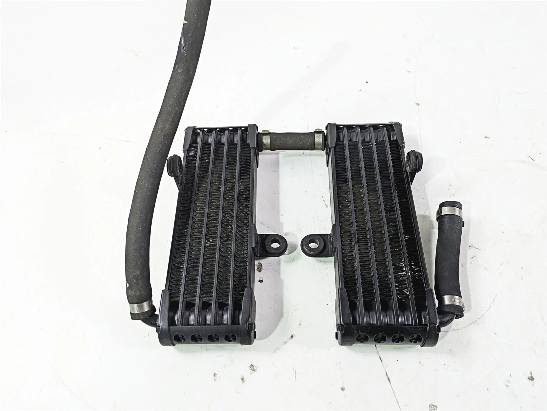 2008 Aprilia RSVR 1000 Factory Oil Cooler & Lines AP8104341 AP8104452 - Image 4