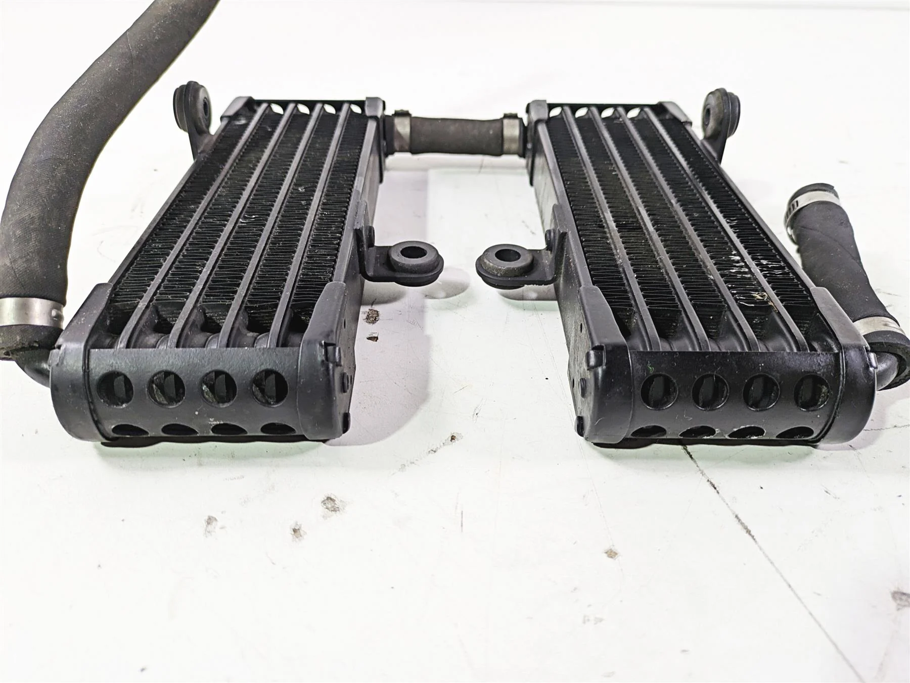 2008 Aprilia RSVR 1000 Factory Oil Cooler & Lines AP8104341 AP8104452 - Image 5