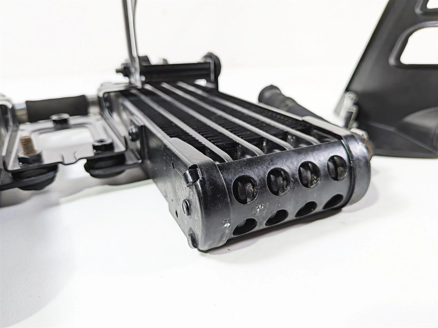 2008 Aprilia RSVR 1000 Factory Oil Cooler & Lines & Cover AP8104341 AP8104452 - Image 11