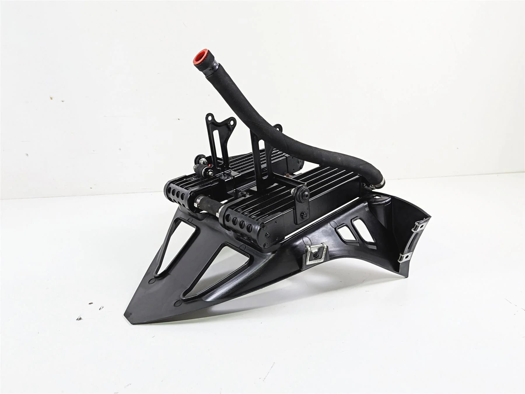2008 Aprilia RSVR 1000 Factory Oil Cooler & Lines & Cover AP8104341 AP8104452 - Image 12