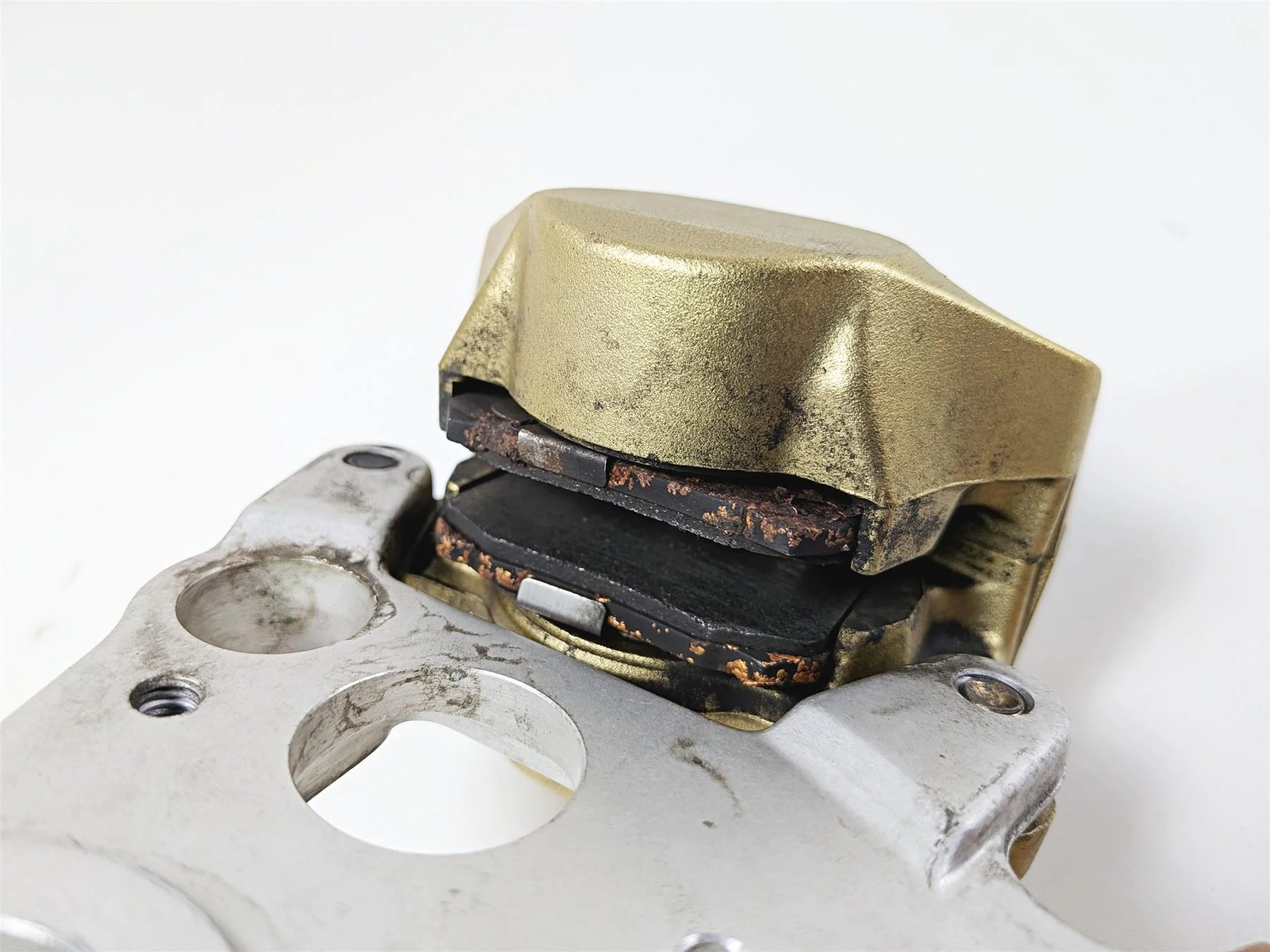 2008 Aprilia RSVR 1000 Factory Rear Brembo Brake Caliper Gold AP8113897 - Image 10