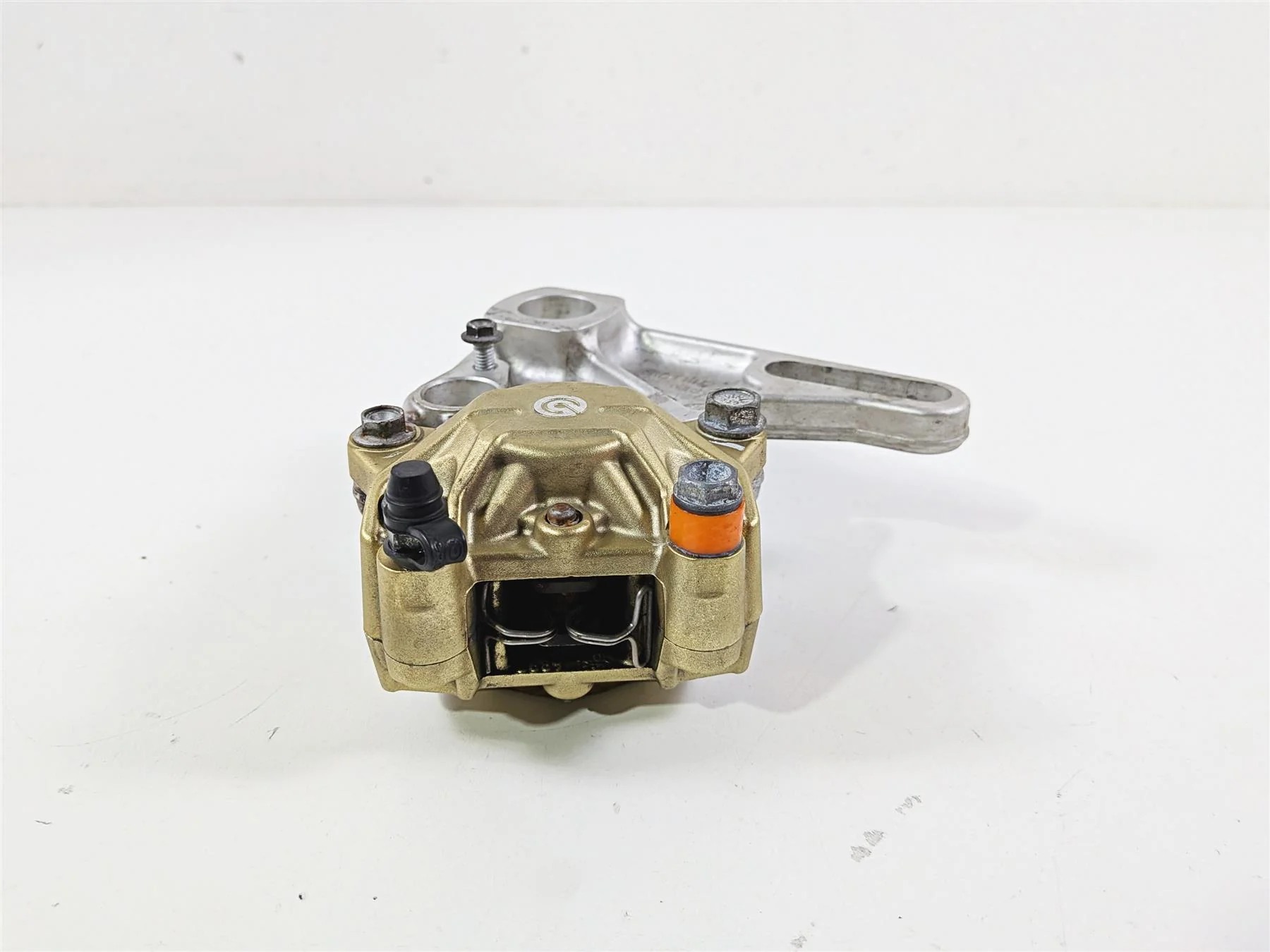 2008 Aprilia RSVR 1000 Factory Rear Brembo Brake Caliper Gold AP8113897 - Image 2