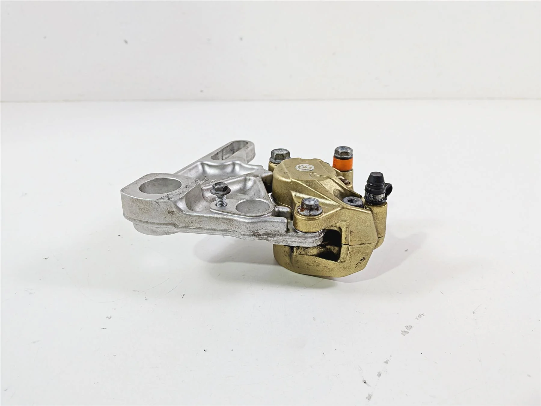 2008 Aprilia RSVR 1000 Factory Rear Brembo Brake Caliper Gold AP8113897 - Image 3