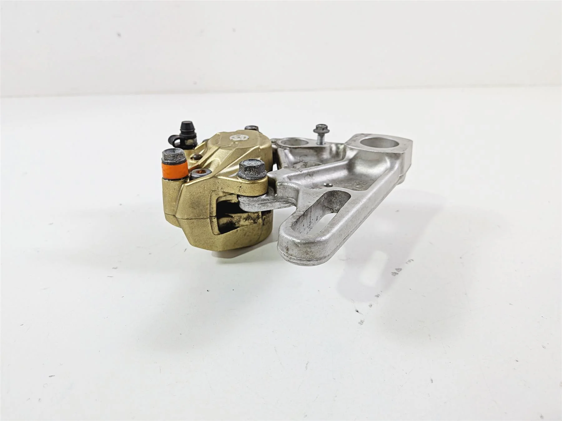 2008 Aprilia RSVR 1000 Factory Rear Brembo Brake Caliper Gold AP8113897 - Image 5