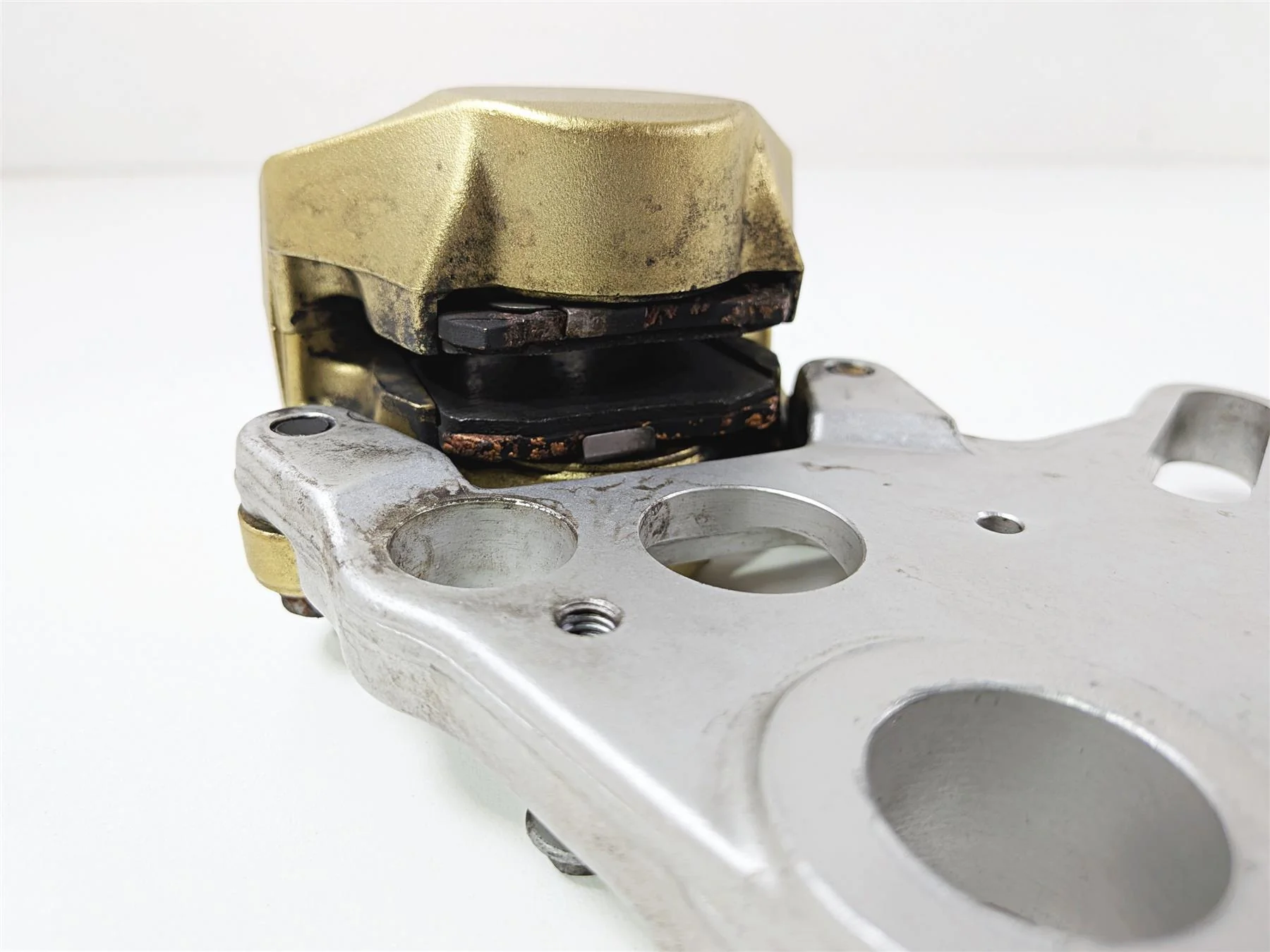 2008 Aprilia RSVR 1000 Factory Rear Brembo Brake Caliper Gold AP8113897 - Image 7