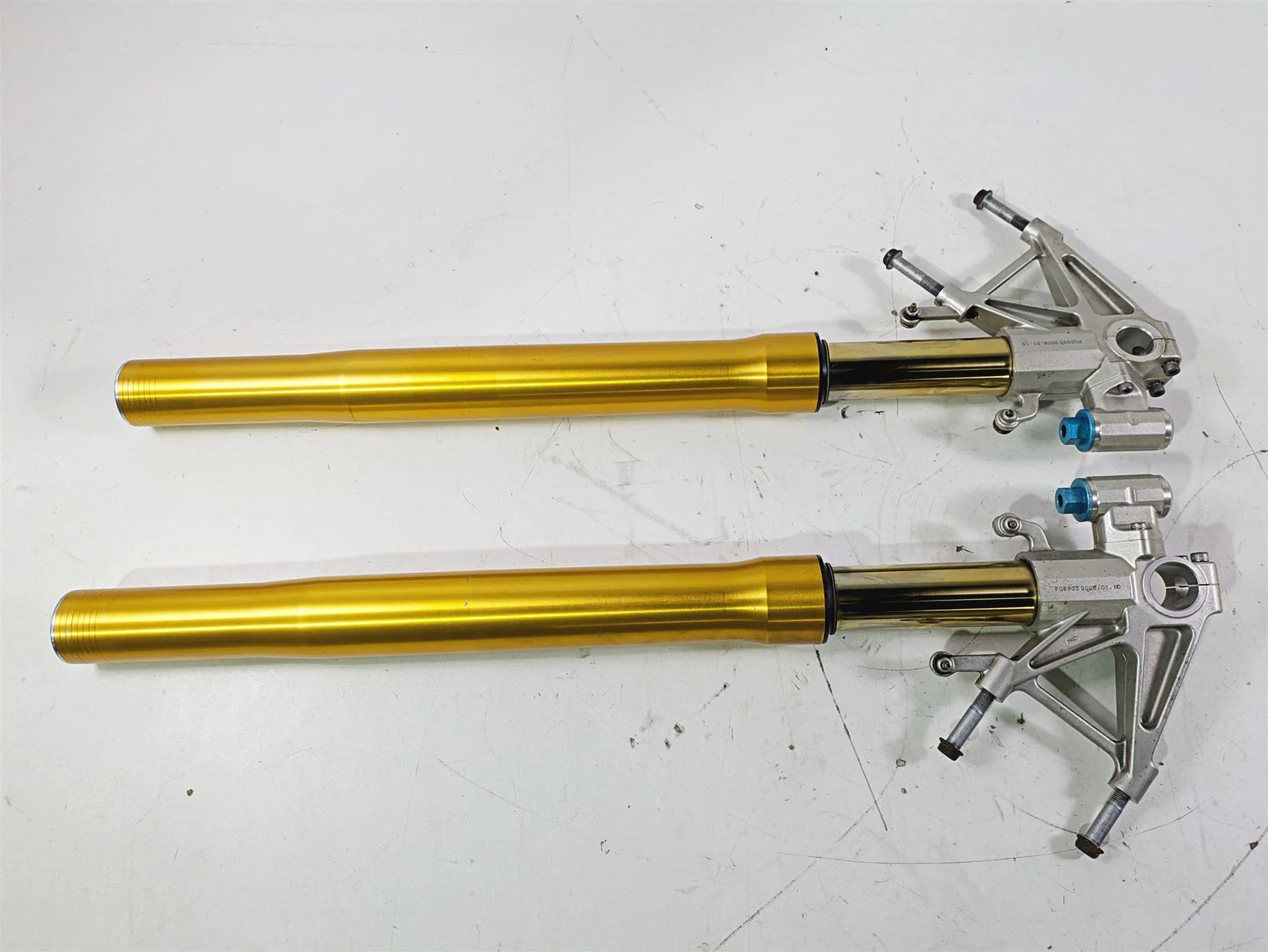2008 Aprilia RSVR 1000 Factory Straight Ohlins Front Fork Leg Set AP8163062