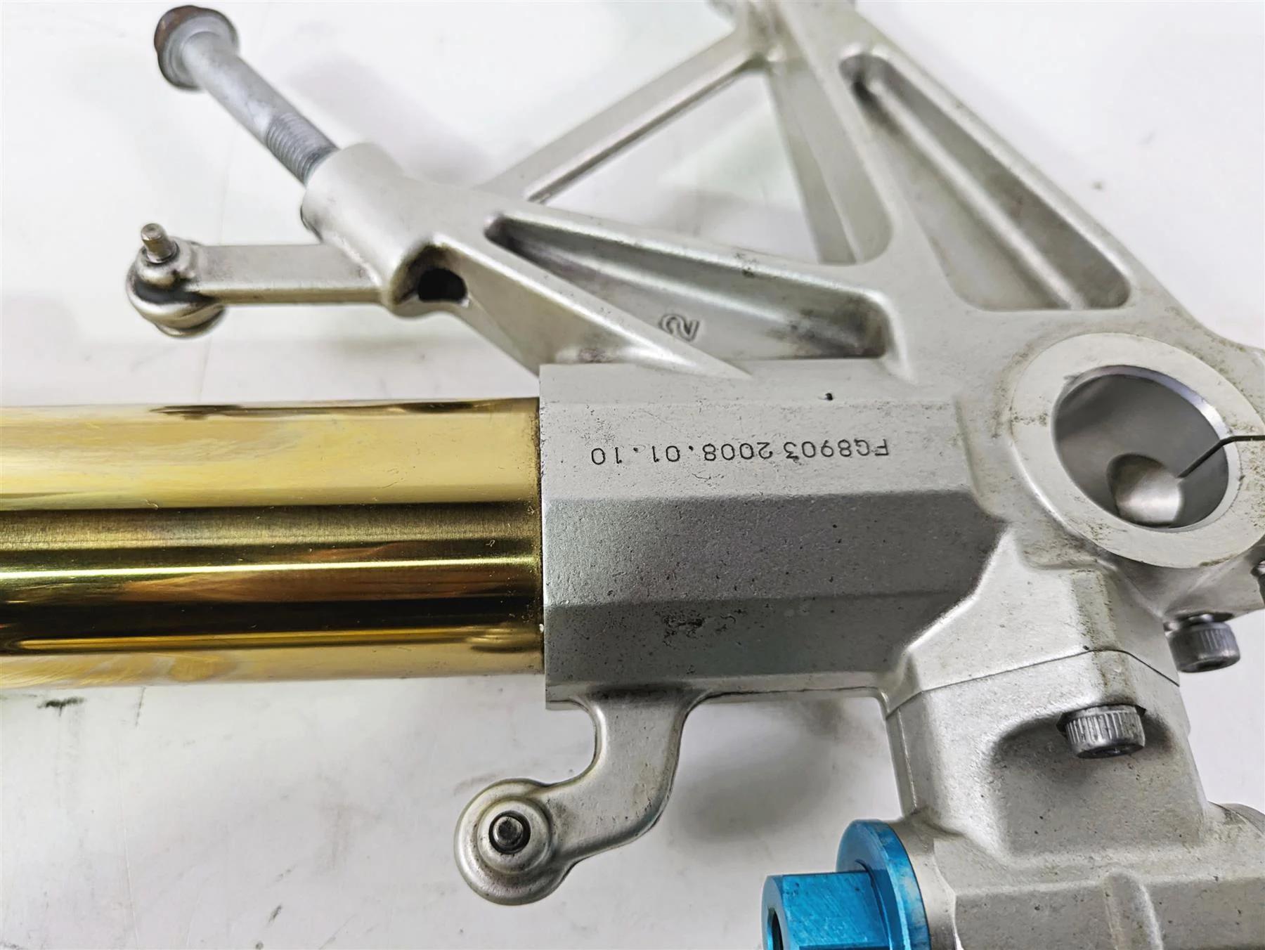 2008 Aprilia RSVR 1000 Factory Straight Ohlins Front Fork Leg Set AP8163062 - Image 5
