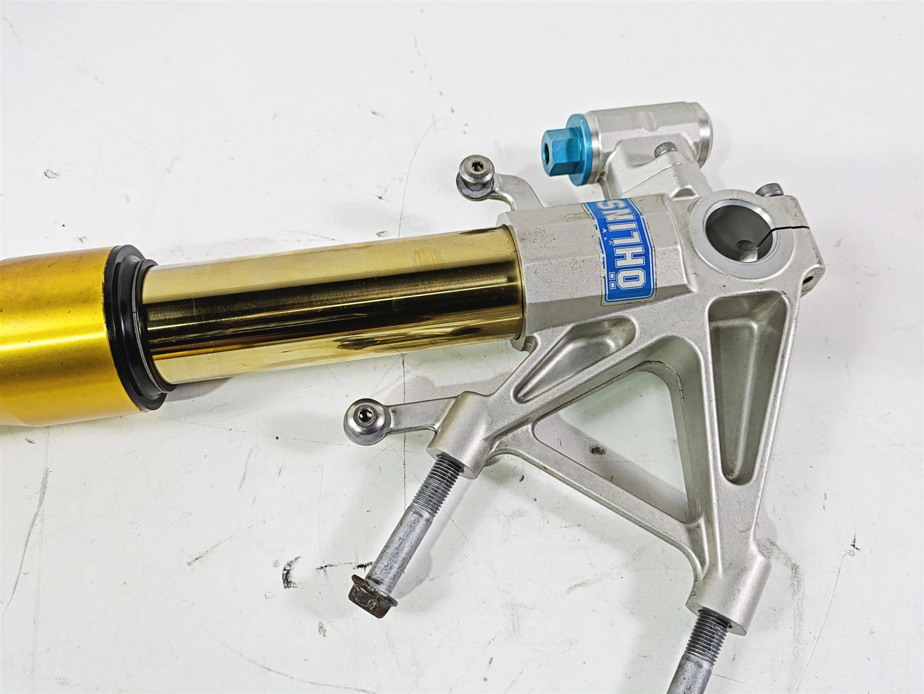 2008 Aprilia RSVR 1000 Factory Straight Ohlins Front Fork Leg Set AP8163062 - Image 8
