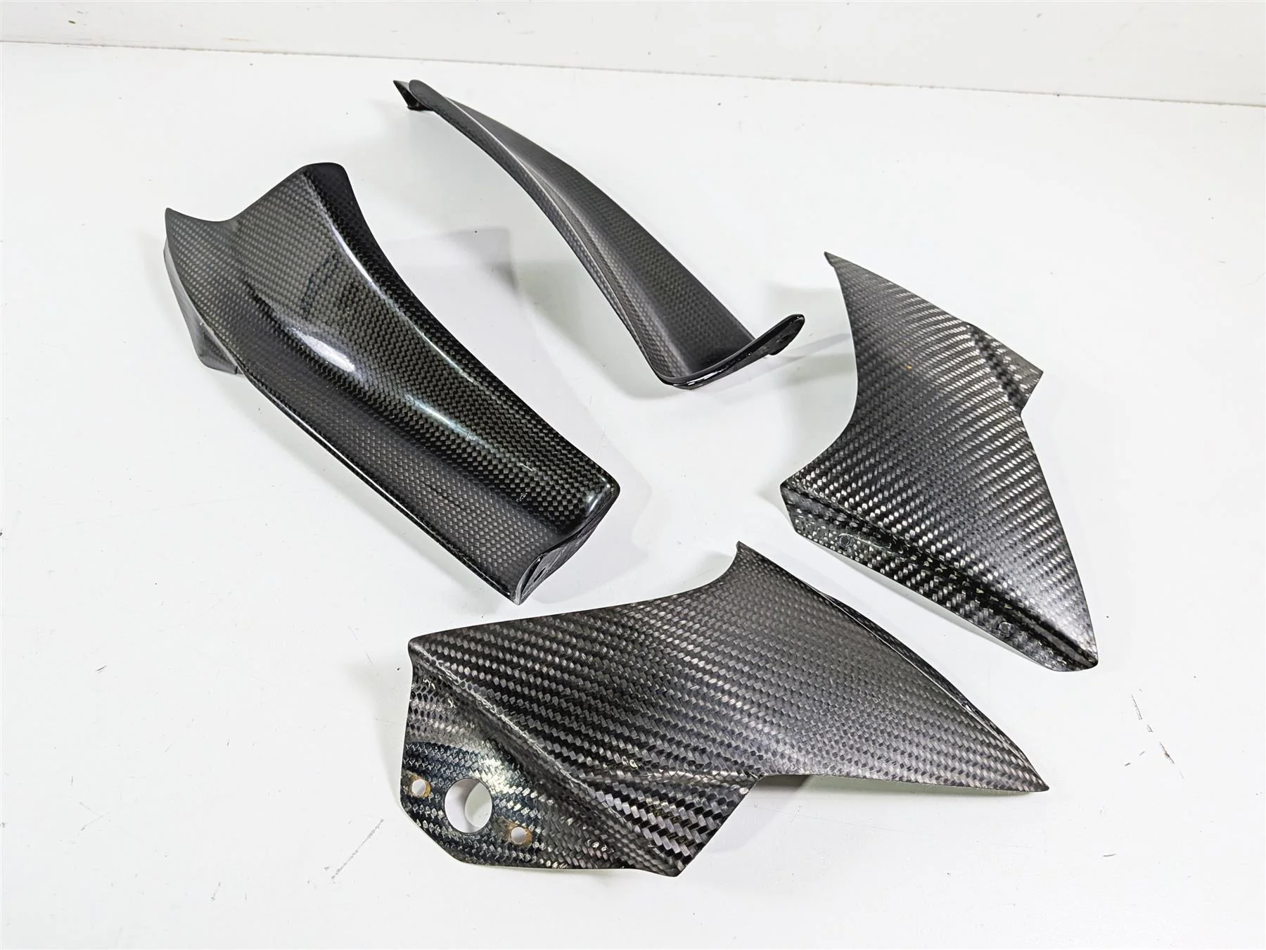 2008 Aprilia RSVR 1000 Factory Upper Fairing Carbon Infill Cover Set 8178754