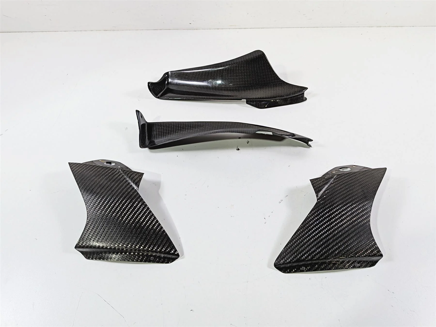 2008 Aprilia RSVR 1000 Factory Upper Fairing Carbon Infill Cover Set 8178754 - Image 6