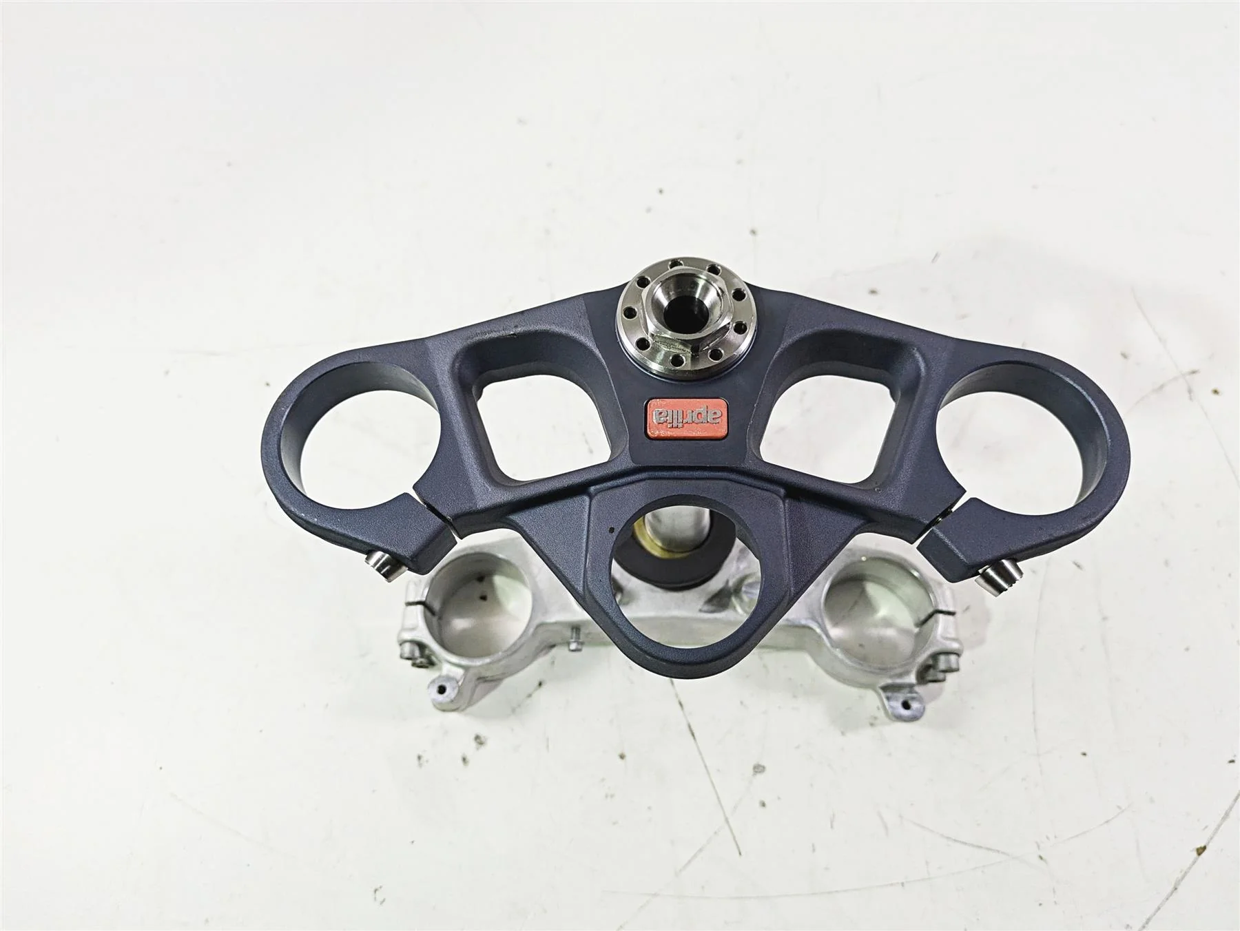 2008 Aprilia RSVR 1000 Factory Upper Lower Triple Tree Set - Read AP8163061 - Image 5