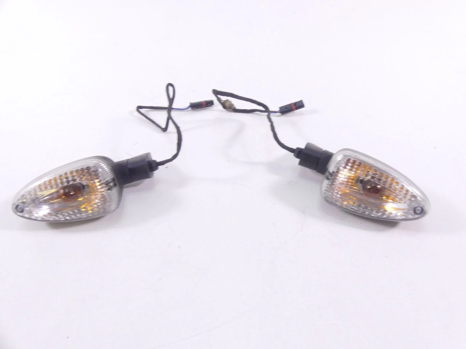 2008 BMW R1200R K27 Rear Left Right Blinker Turn Signal Indicator Set 6313766777