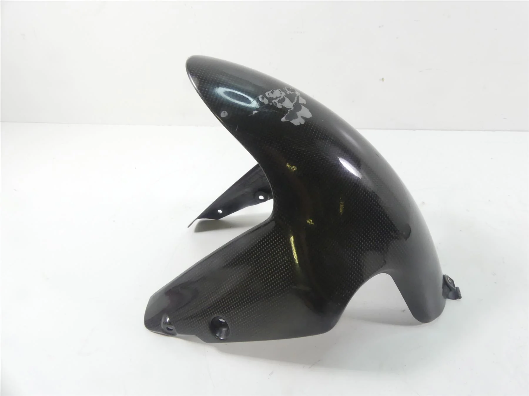 2008 Ducati 1098 S Front Carbon Fiber Mud Guard Fender 56420551A - Image 2