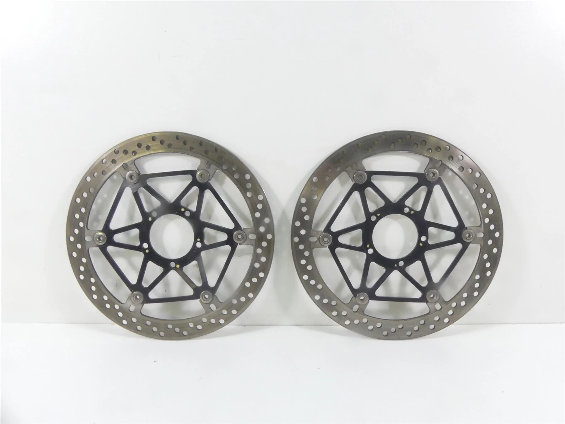 2008 Ducati 1098 S Front Straight Brake Rotor Disc  Set 49240901A 49240891A