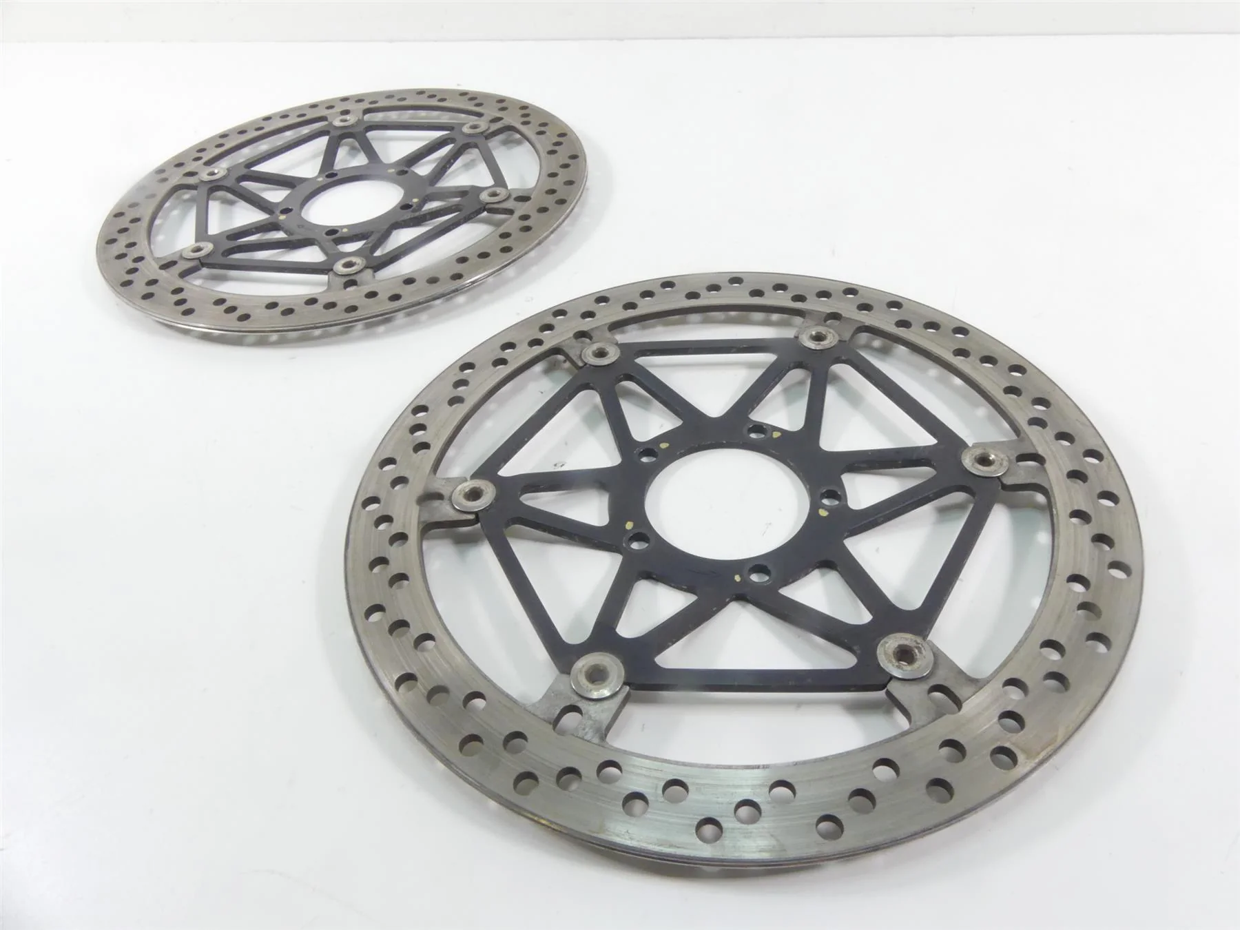 2008 Ducati 1098 S Front Straight Brake Rotor Disc  Set 49240901A 49240891A - Image 4