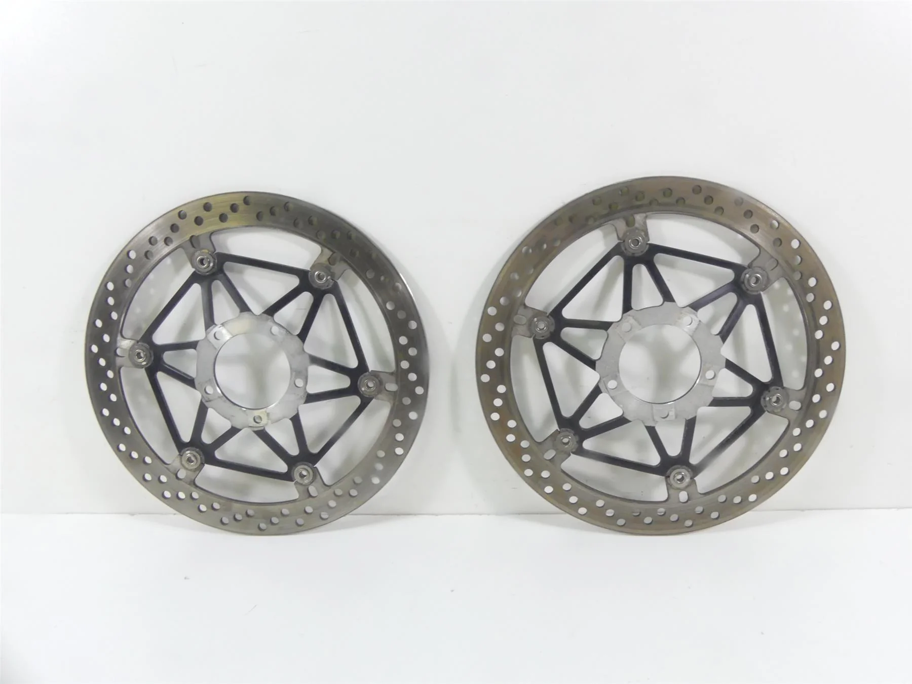 2008 Ducati 1098 S Front Straight Brake Rotor Disc  Set 49240901A 49240891A - Image 7