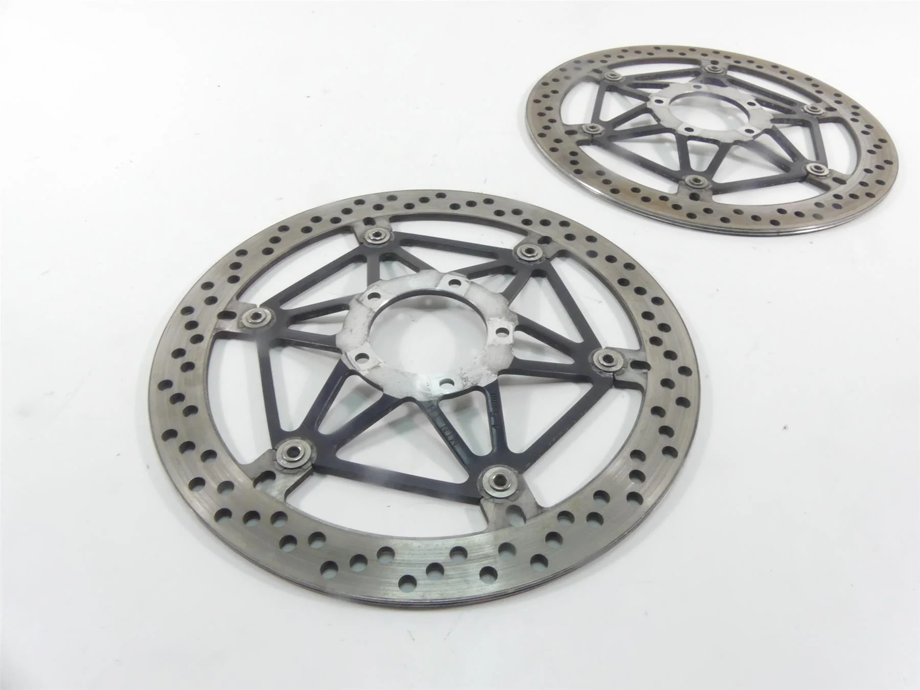 2008 Ducati 1098 S Front Straight Brake Rotor Disc  Set 49240901A 49240891A - Image 8