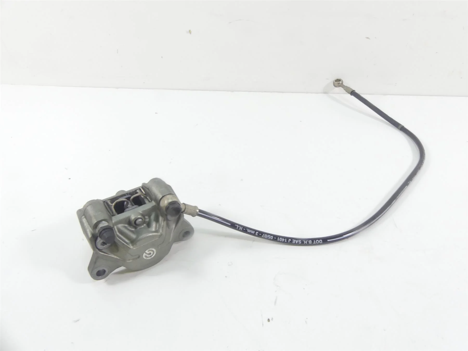 2008 Ducati 1098 S Rear Brembo Brake Caliper & Line 61140291A - Image 2