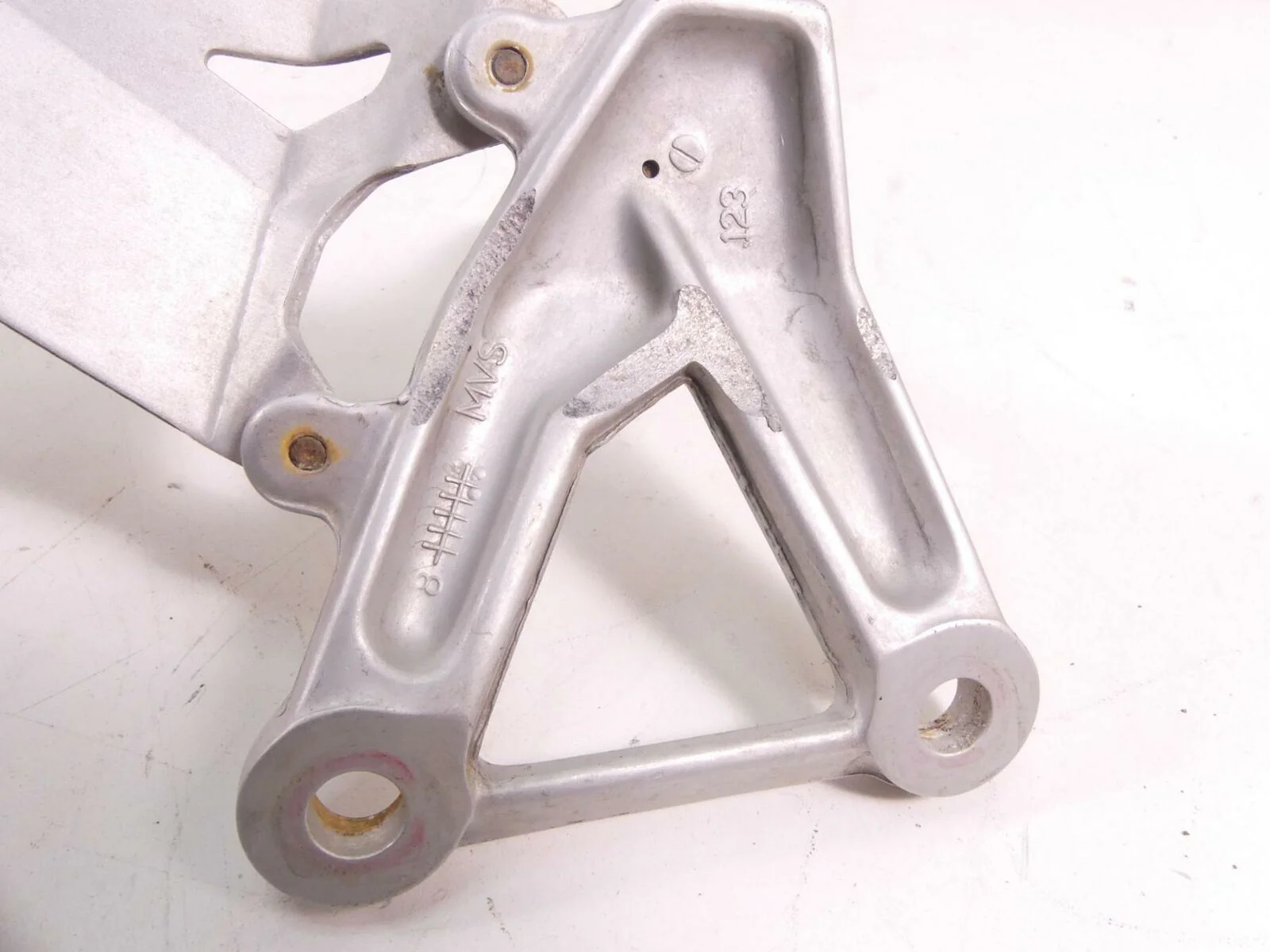 2008 Ducati 1098 S Rider Driver Footpeg Foot Peg Set R 82411231A L 82411221A - Image 6