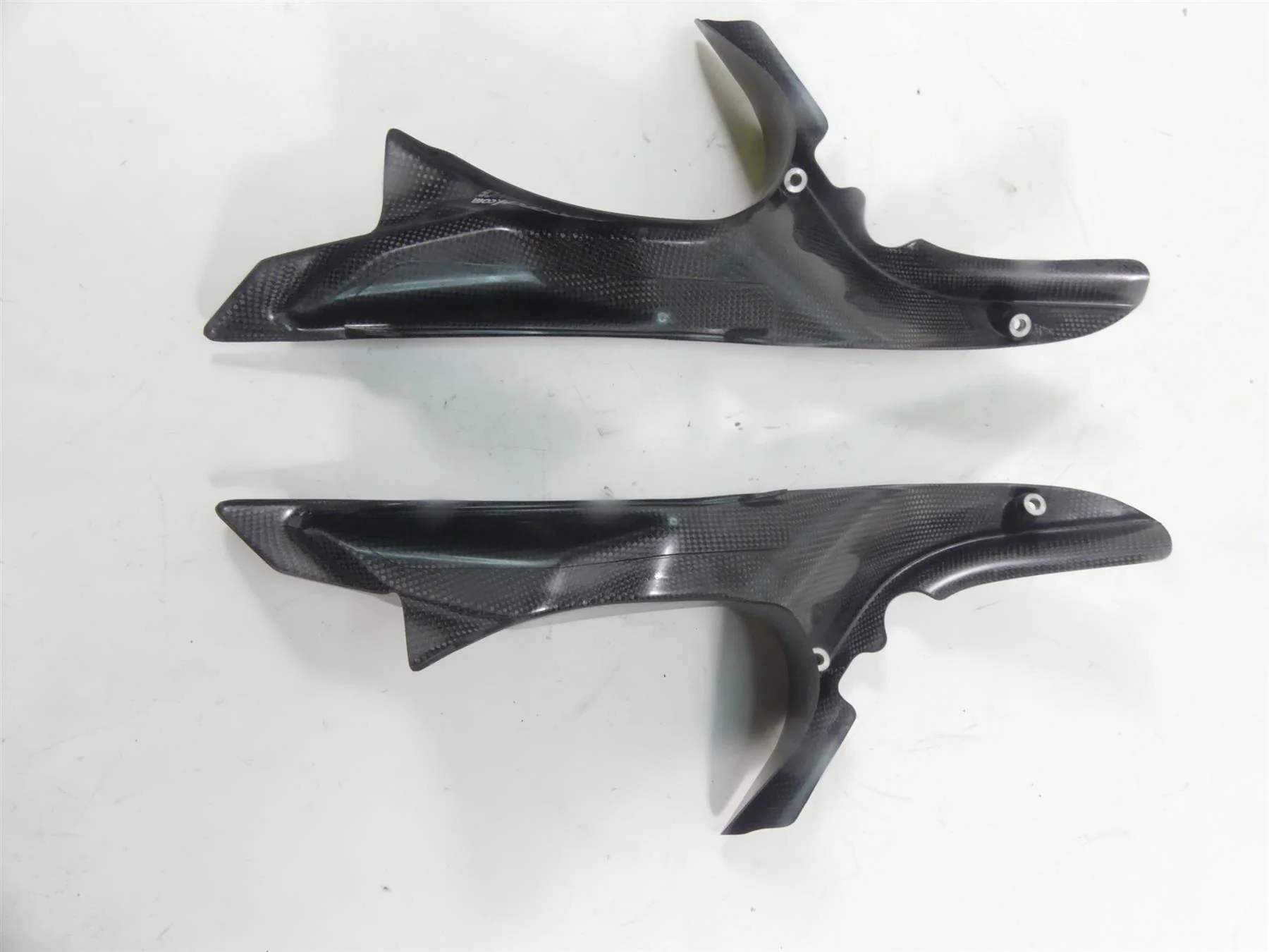 2008 Ducati 1098 S Shift-Tech Carbon Fiber Upper Inner Air Inlet Duct Covers - Image 2