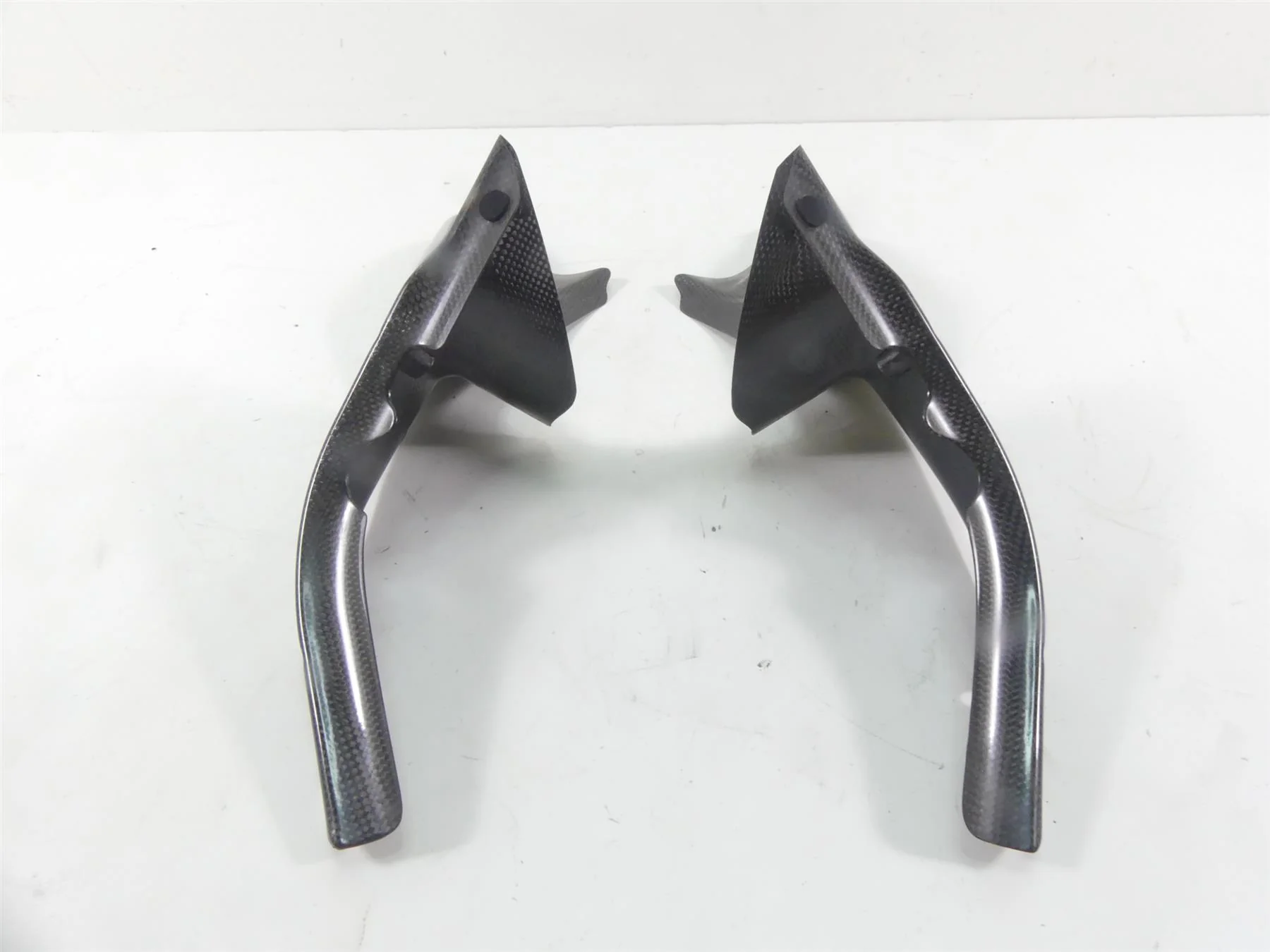 2008 Ducati 1098 S Shift-Tech Carbon Fiber Upper Inner Air Inlet Duct Covers - Image 3