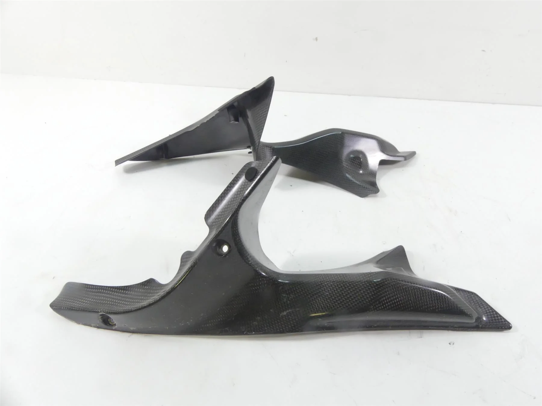 2008 Ducati 1098 S Shift-Tech Carbon Fiber Upper Inner Air Inlet Duct Covers - Image 4