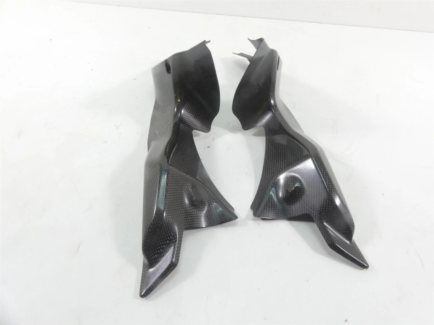 2008 Ducati 1098 S Shift-Tech Carbon Fiber Upper Inner Air Inlet Duct Covers - Image 5