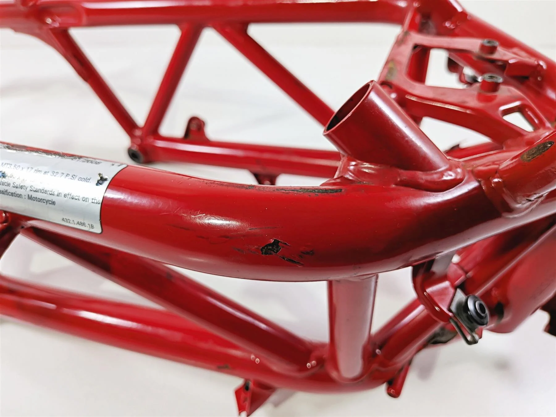 2008 Ducati 1098 SBK Bent Main Frame Chassis With Clean Texas Title - Read 47011871 - Image 16