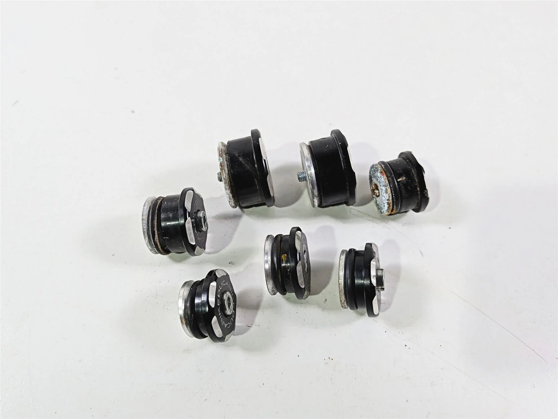 2008 Ducati 1098 SBK Ducabike Frame Caps Plugs Set TT109802D - Image 7