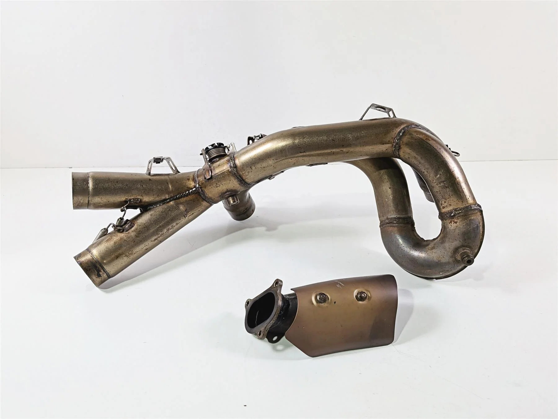 2008 Ducati 1098 SBK Stock Exhaust Header Pipe Set - Read 57012604B - Image 4