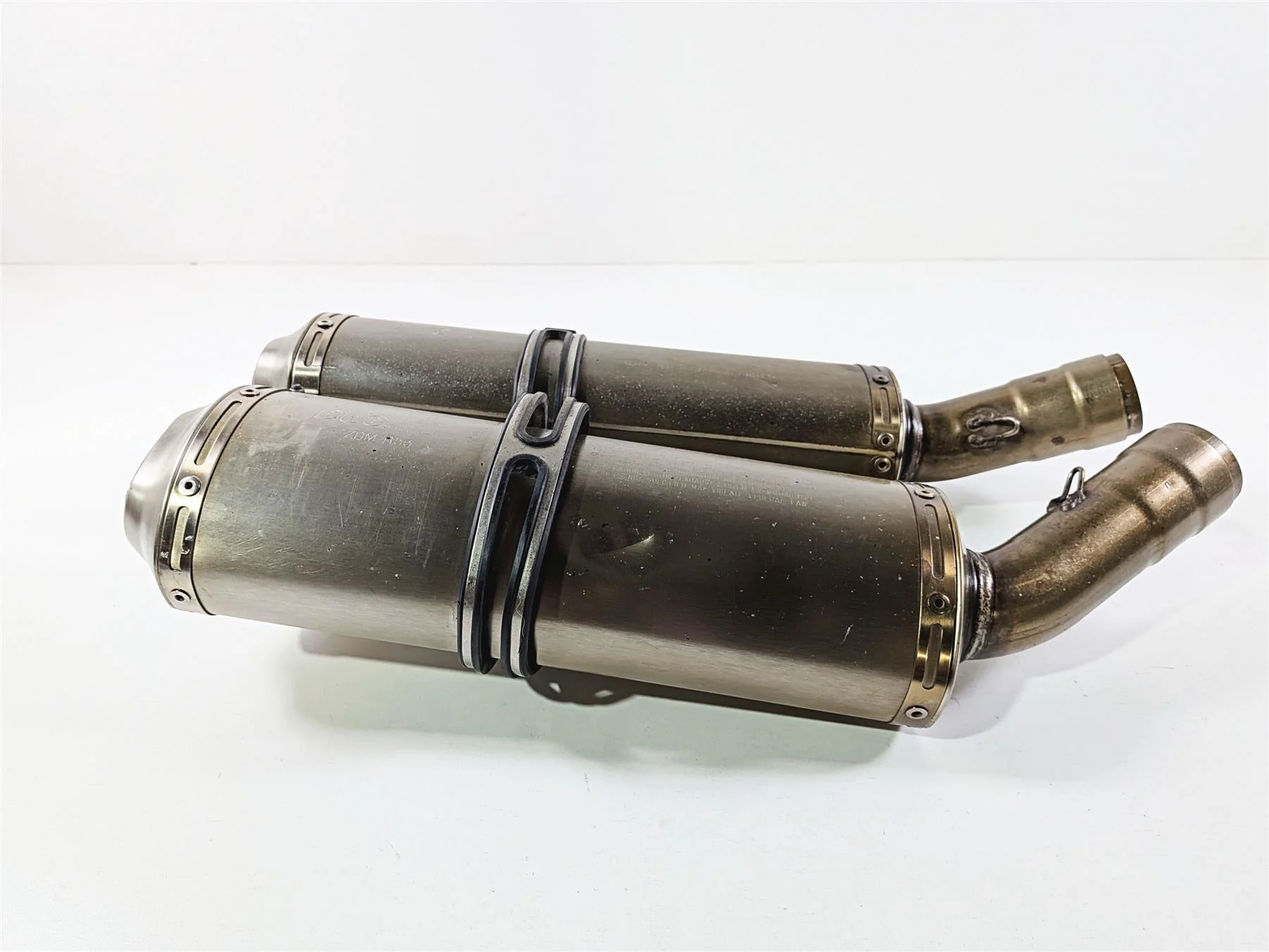 2008 Ducati 1098 SBK Stock Exhaust Muffler Set - Read 57411962C 57311992C - Image 2