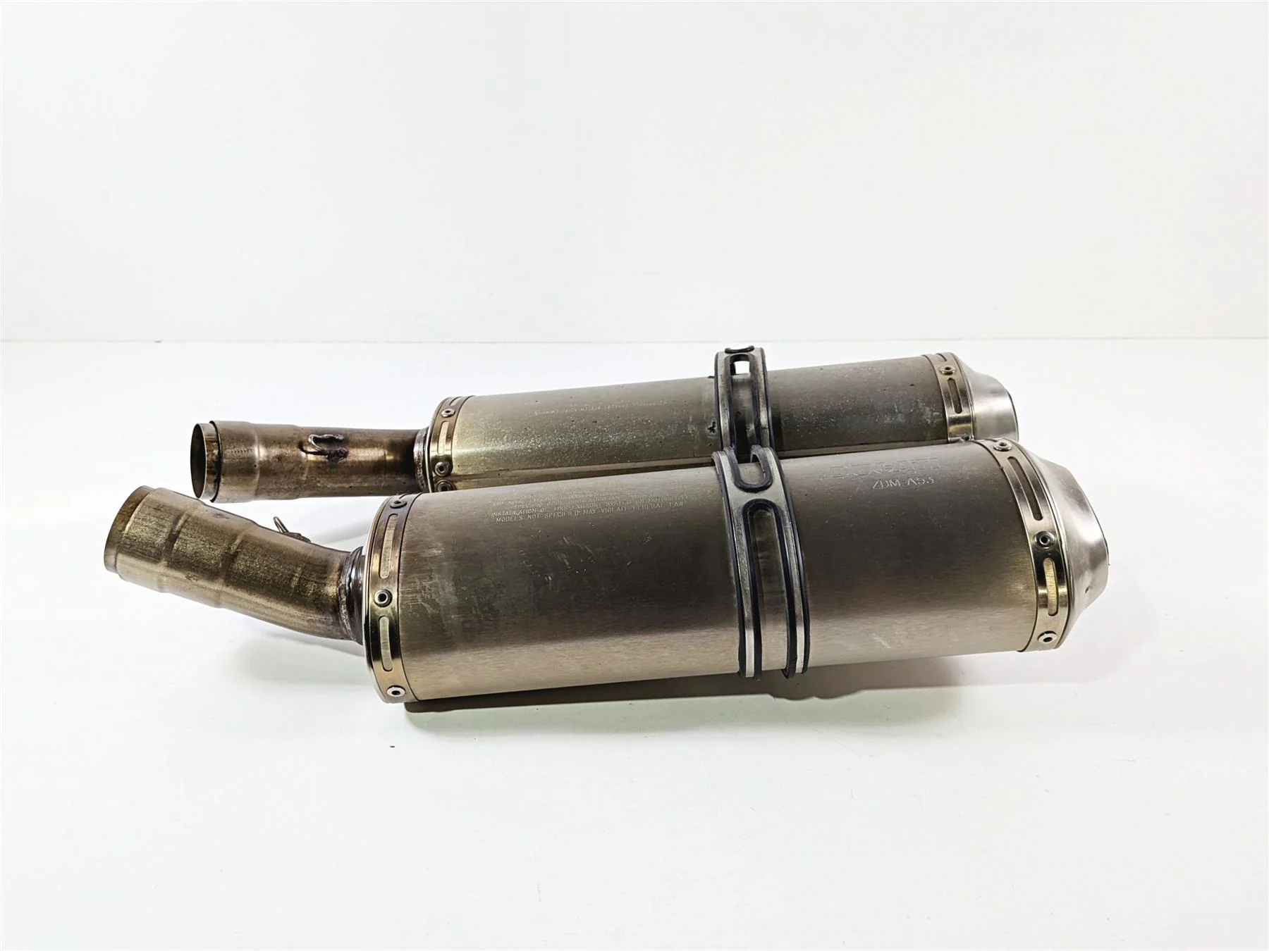 2008 Ducati 1098 SBK Stock Exhaust Muffler Set - Read 57411962C 57311992C - Image 8
