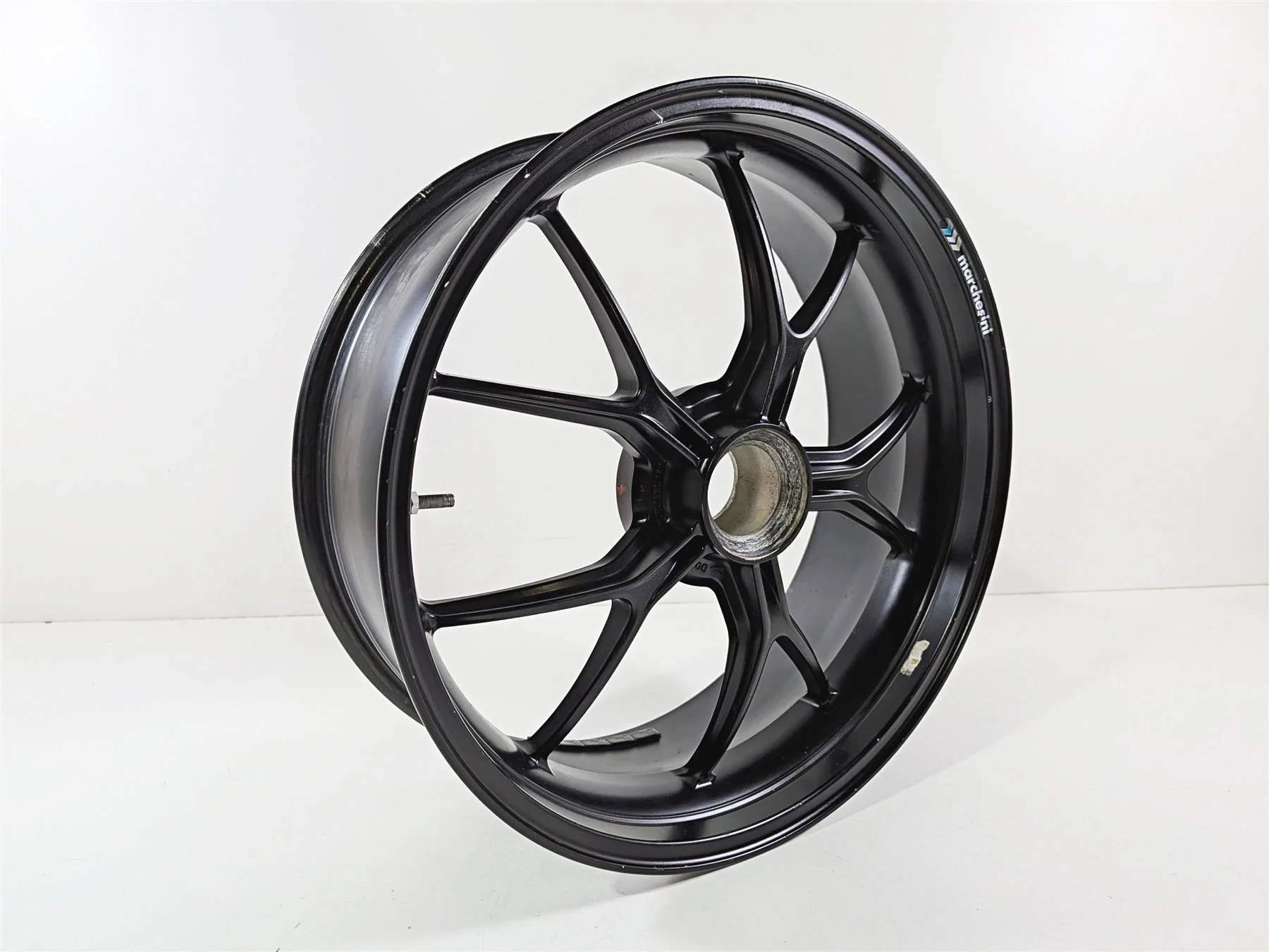 2008 Ducati 1098 SBK Straight 17x6 Marchesini Rear Wheel Rim 50221271AB