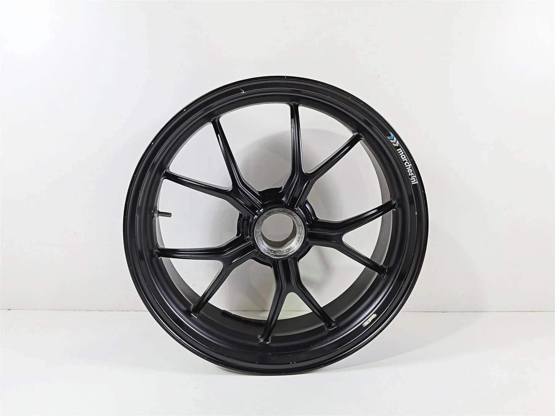 2008 Ducati 1098 SBK Straight 17x6 Marchesini Rear Wheel Rim 50221271AB - Image 3