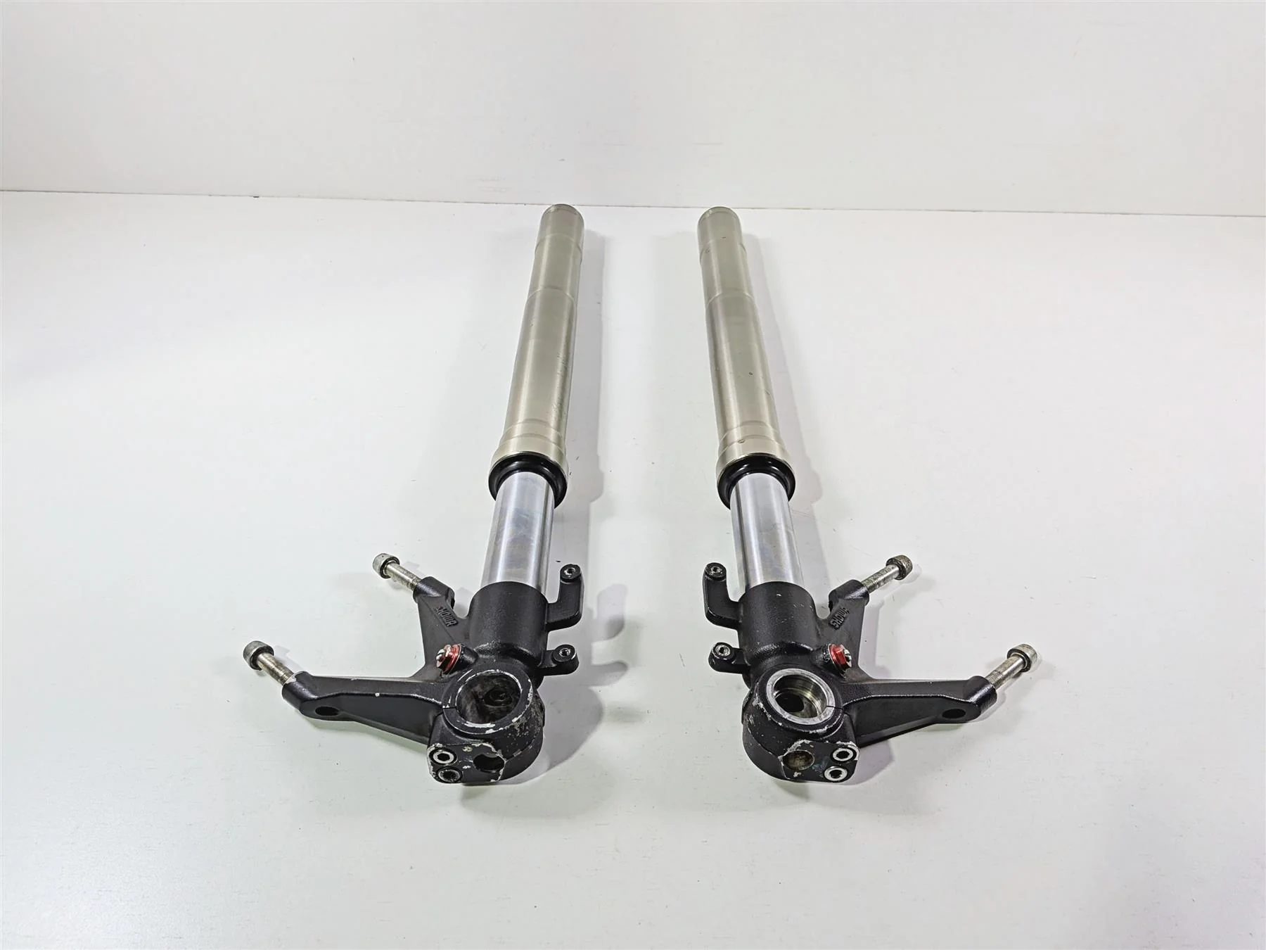 2008 Ducati 1098 SBK Straight Front Fork Leg Set - Read 34520161A - Image 3
