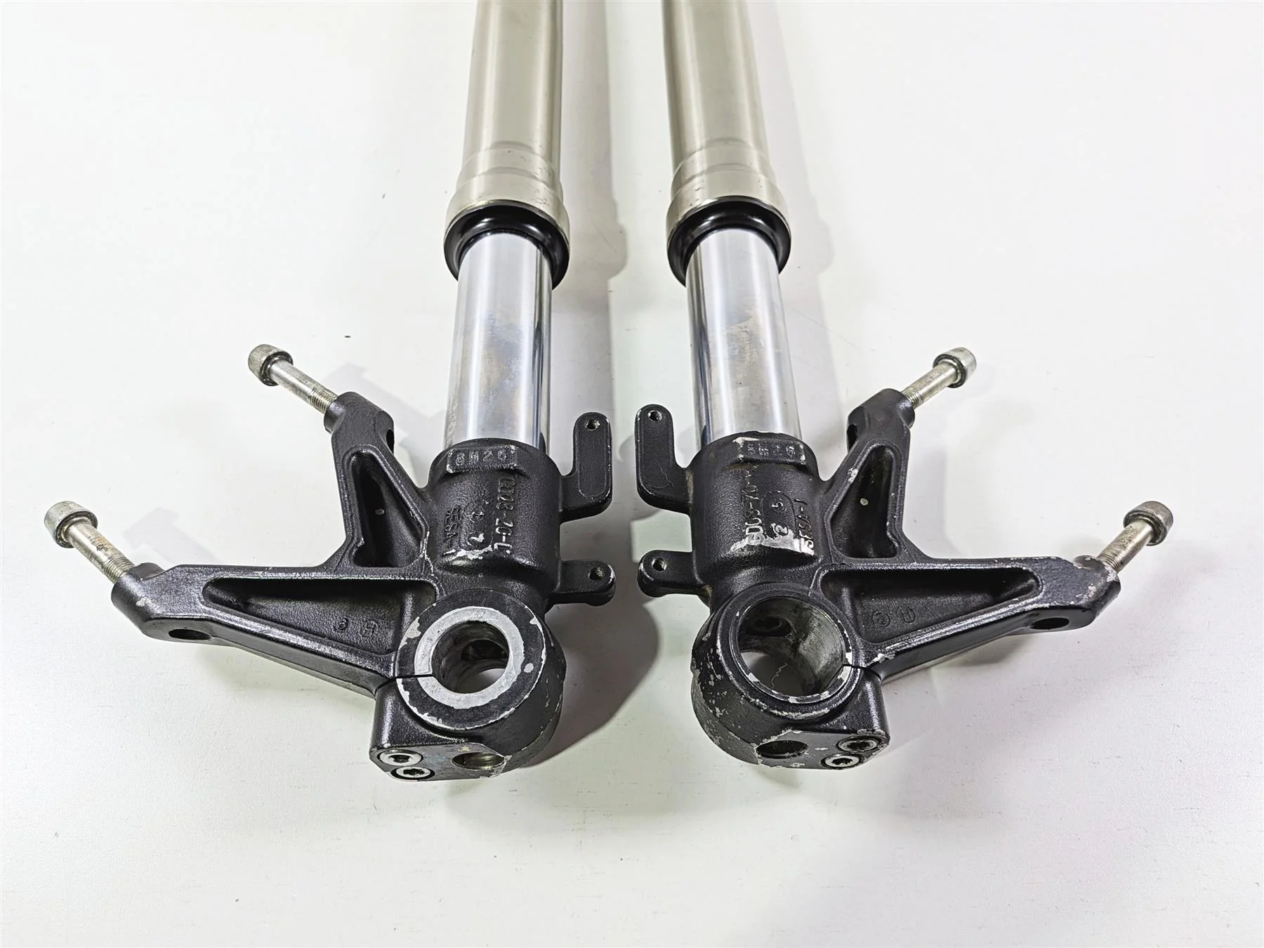 2008 Ducati 1098 SBK Straight Front Fork Leg Set - Read 34520161A - Image 8