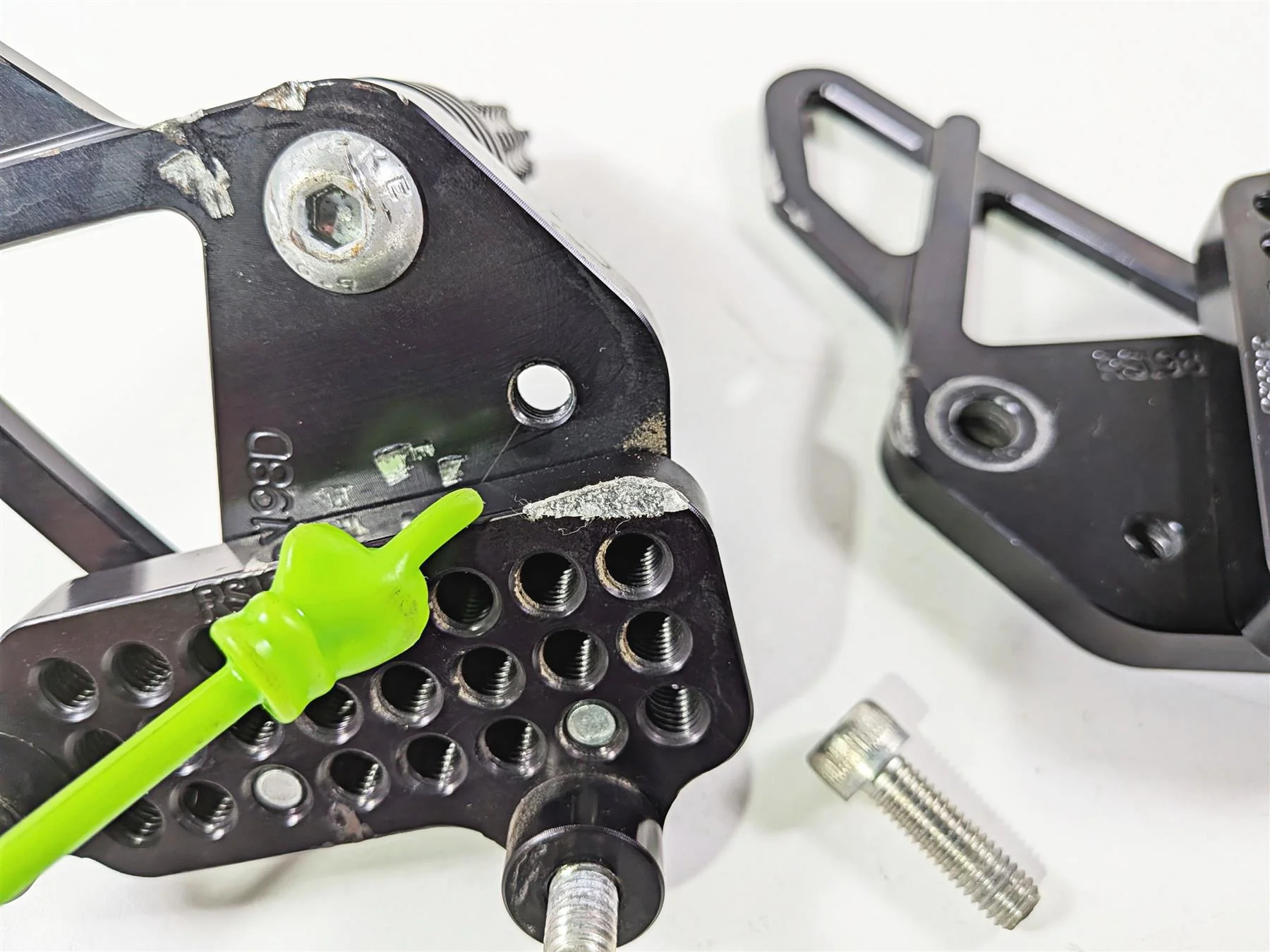 2008 Ducati 1098 SBK Vortex Front Rider Footpeg Mounts - For Parts RS198K - Image 7