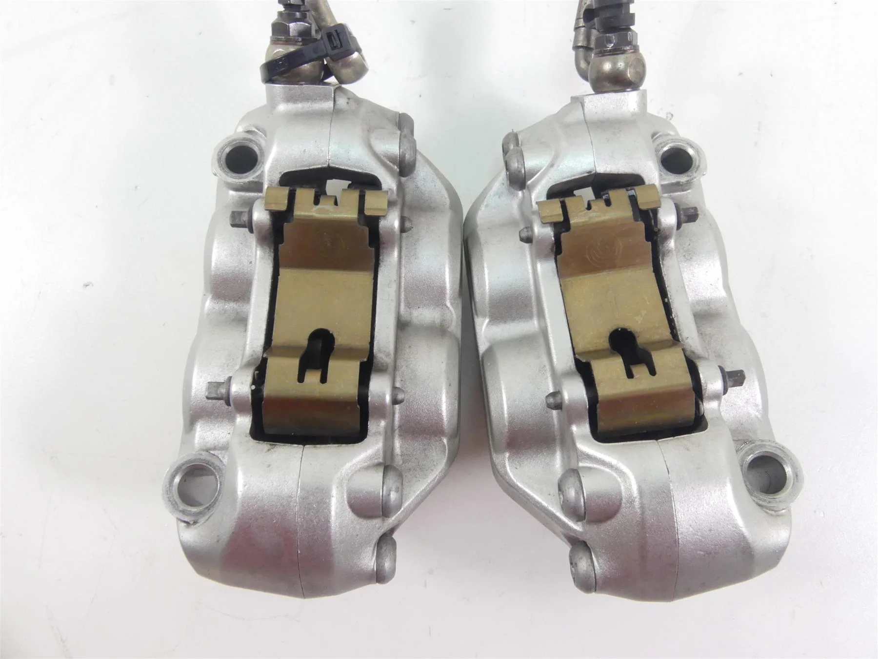 2008 Ducati Hypermotard 1100 Front Brembo Brake Caliper Set 61040961A 61040971A - Image 4