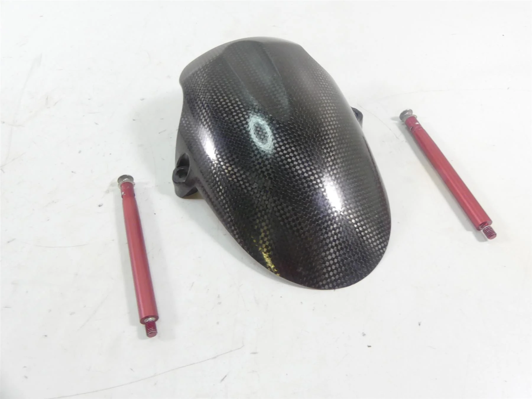 2008 Ducati Hypermotard 1100S Front Carbon Fiber Fender Guard - Read 56410542A - Image 11