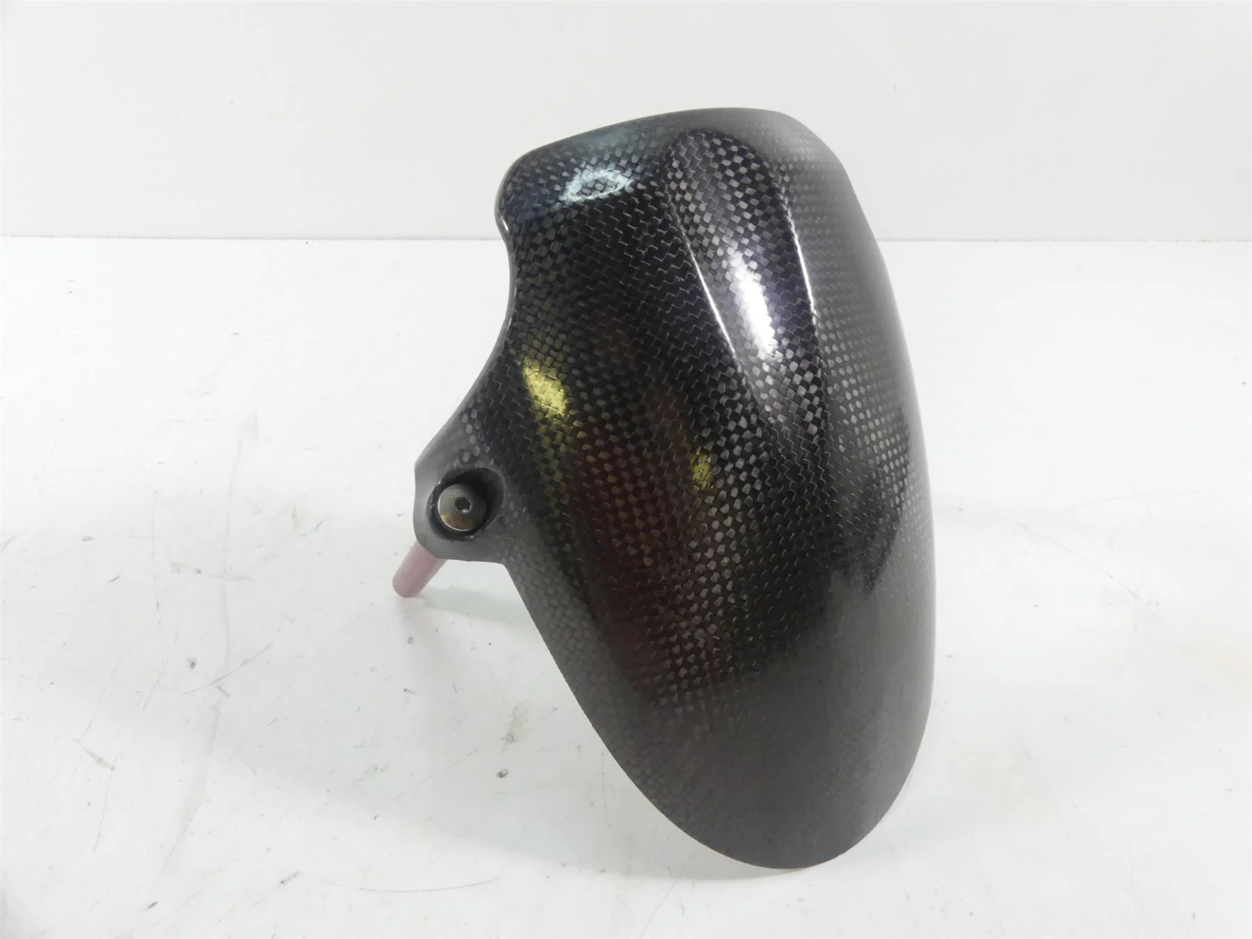 2008 Ducati Hypermotard 1100S Front Carbon Fiber Fender Guard - Read 56410542A - Image 4