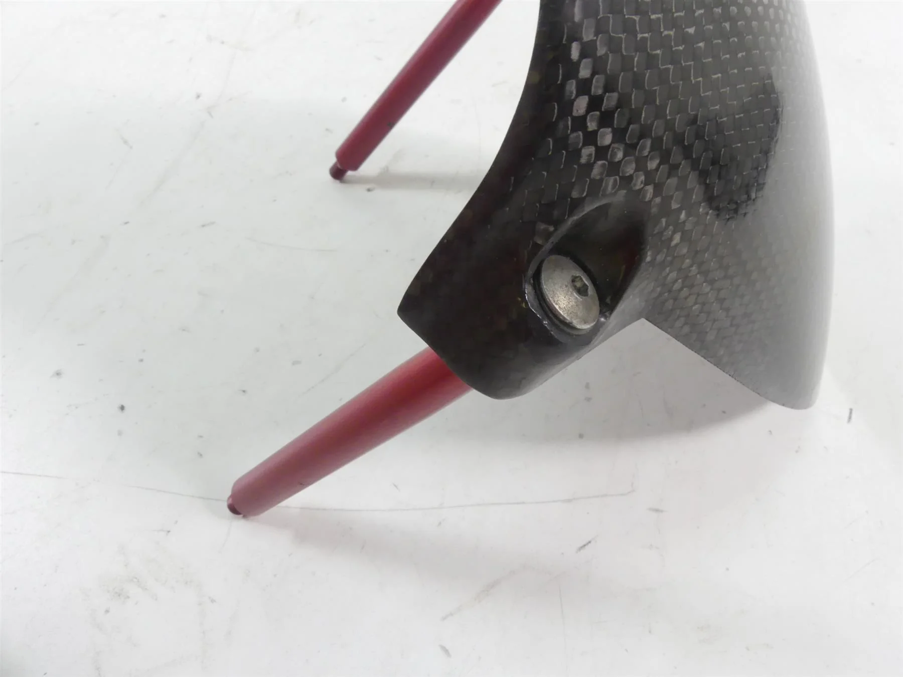 2008 Ducati Hypermotard 1100S Front Carbon Fiber Fender Guard - Read 56410542A - Image 6