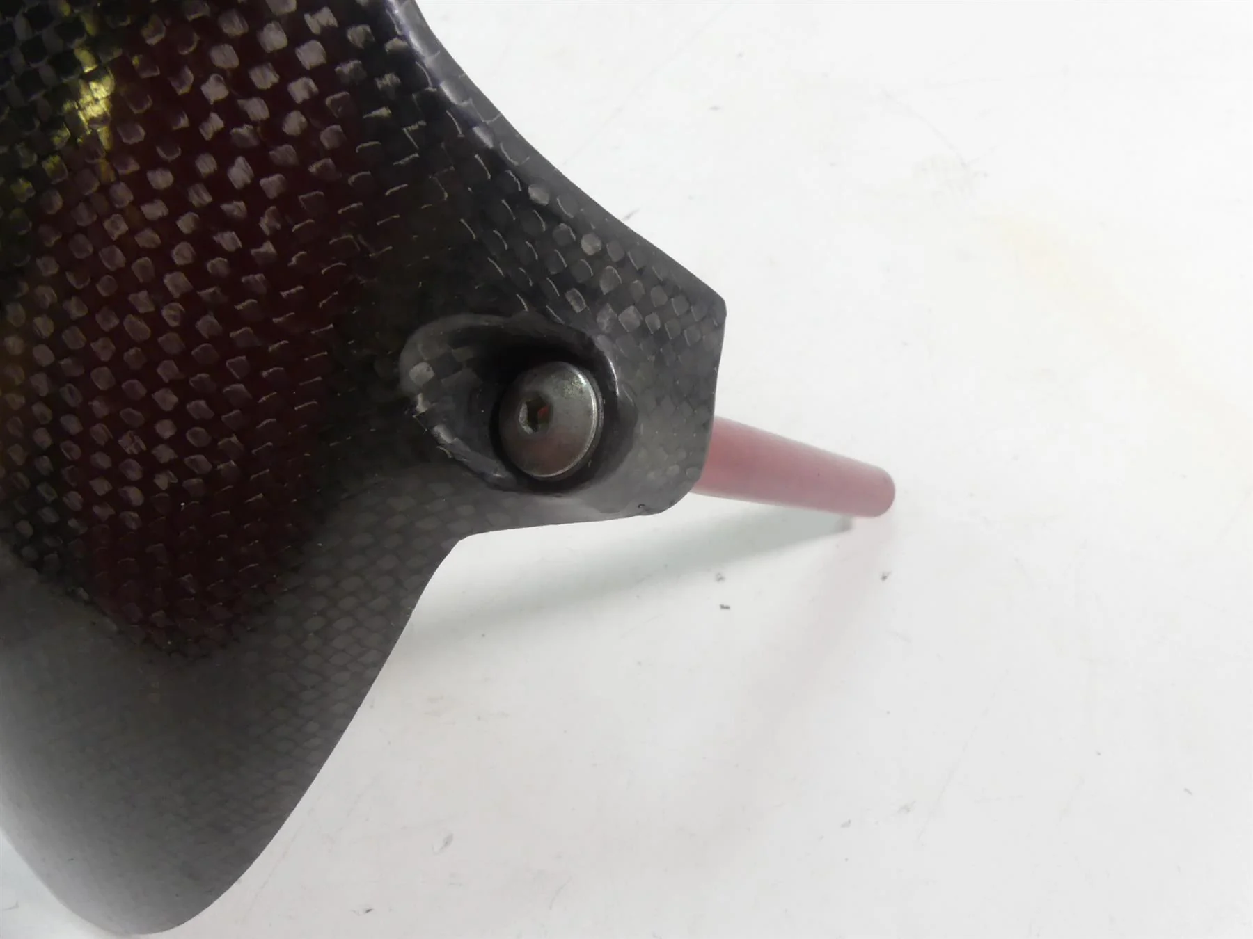 2008 Ducati Hypermotard 1100S Front Carbon Fiber Fender Guard - Read 56410542A - Image 7