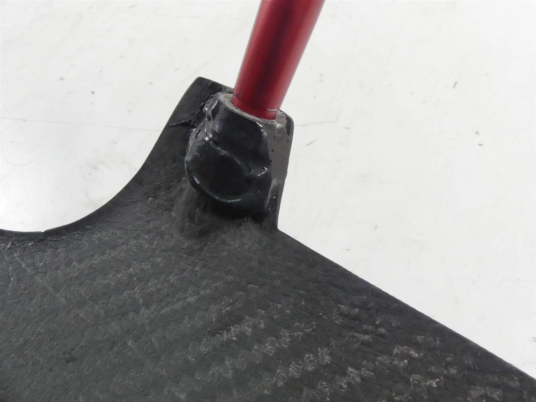 2008 Ducati Hypermotard 1100S Front Carbon Fiber Fender Guard - Read 56410542A - Image 9