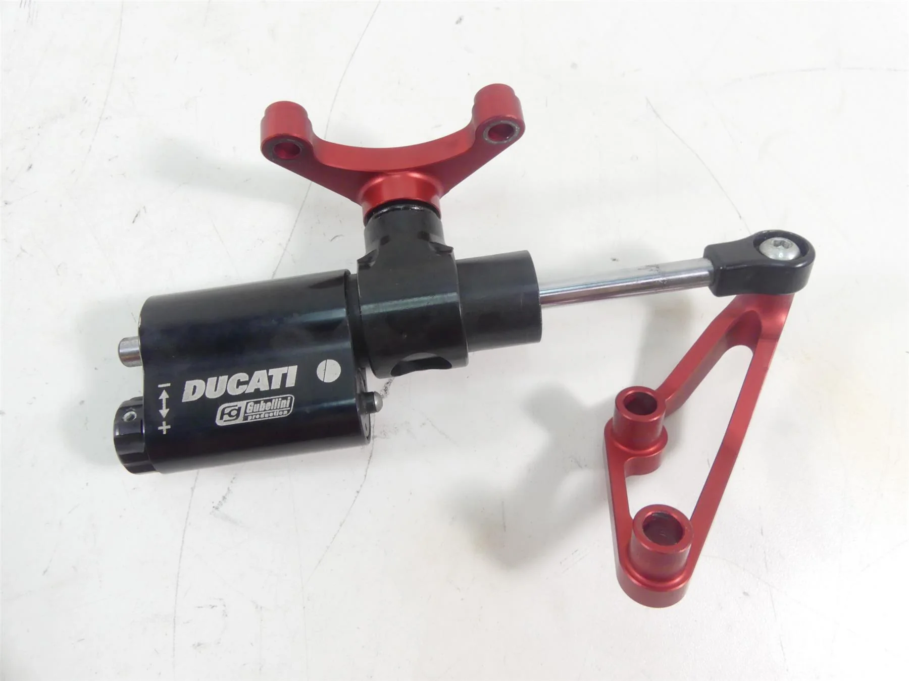 2008 Ducati Hypermotard 1100S Gubellini Steering Damper Stabilizer Kit 96760408B - Image 4
