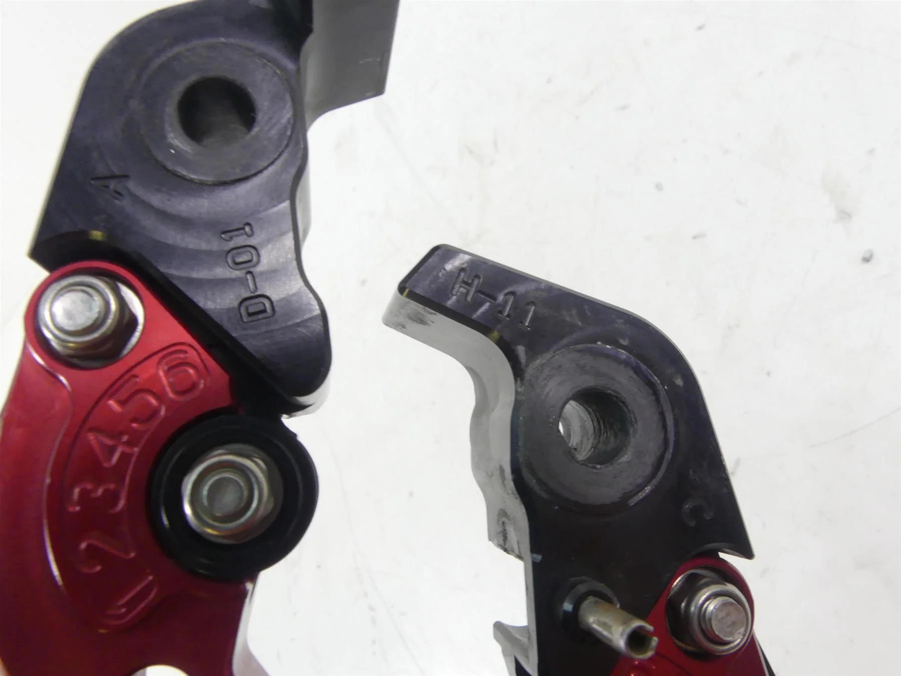 2008 Ducati Hypermotard 1100S Pazzo Racing Clutch Brake Lever Set D-01 H-11 - Image 8