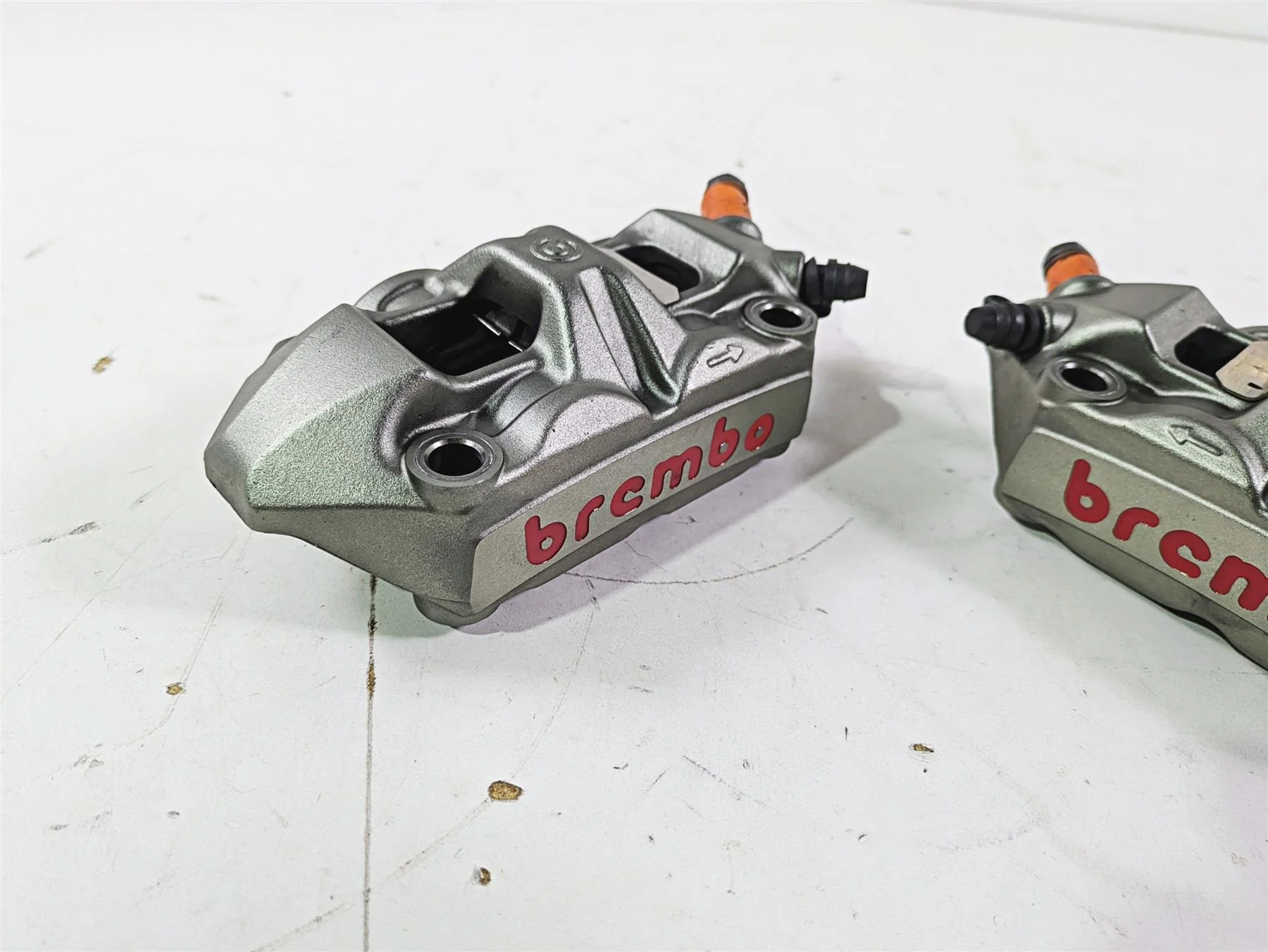 2008 Ducati SBK 1098 S Brembo Front Brake Caliper 100mm Set 61040901A 61040911A - Image 11