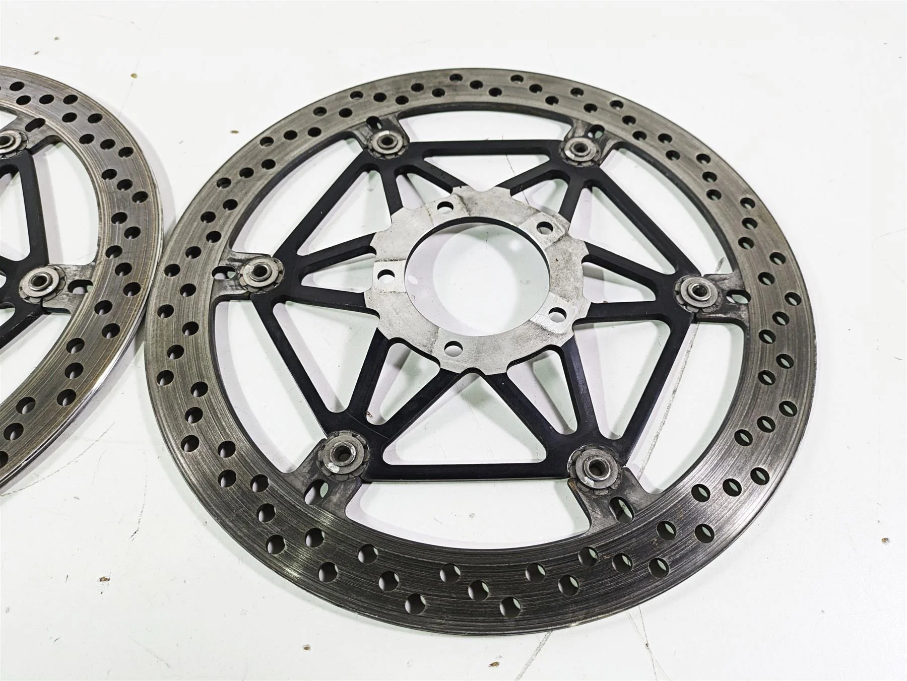 2008 Ducati SBK 1098 S Brembo Front Brake Rotor Disc Set 49240901A 71311973A - Image 3