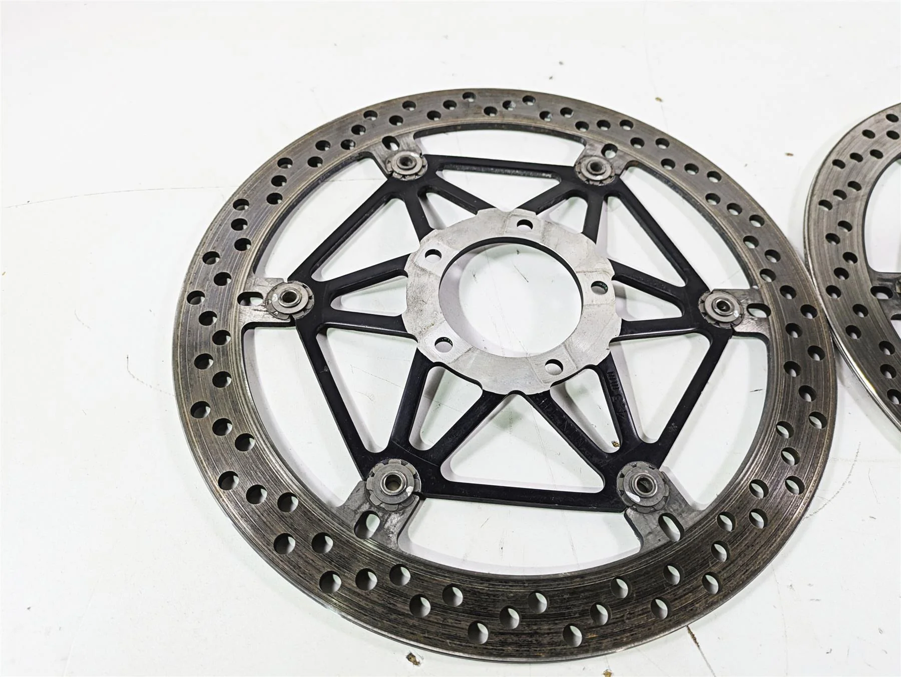 2008 Ducati SBK 1098 S Brembo Front Brake Rotor Disc Set 49240901A 71311973A - Image 4